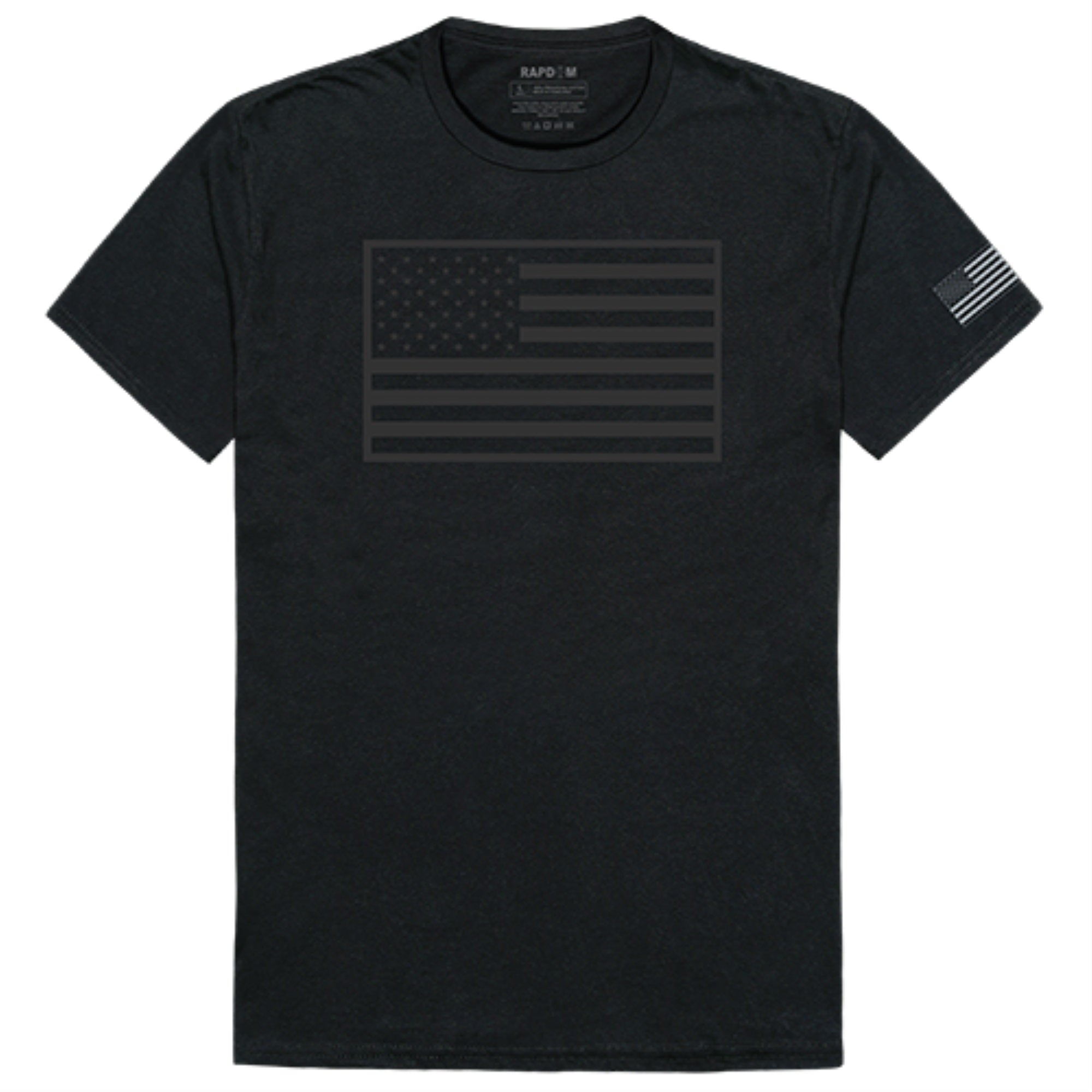 Tactical Graphic T, Tonal Flag, Black, L