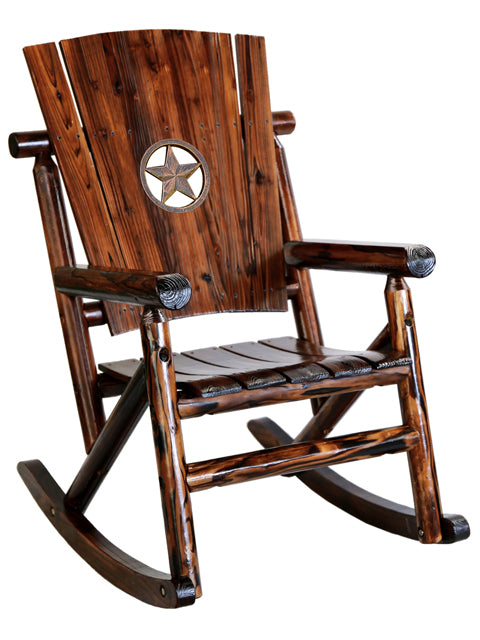 Char-Log Star Medallion Rocker