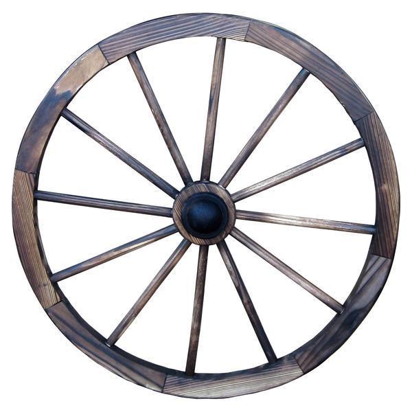 Wagon Wheel 36'' -Charred Finish