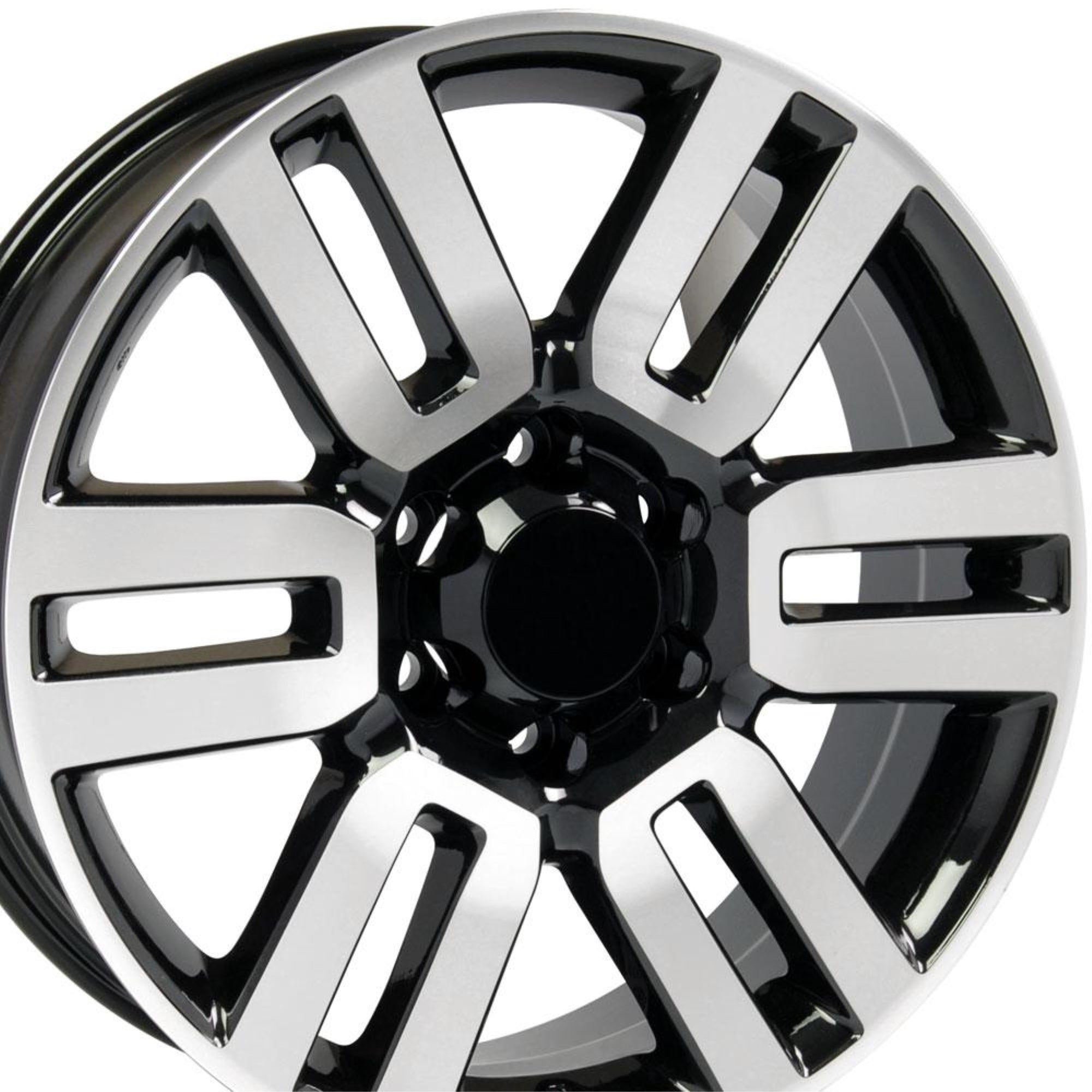 20″ Replica TY10 fits Toyota 4Runner 20x7 Black Mach'd