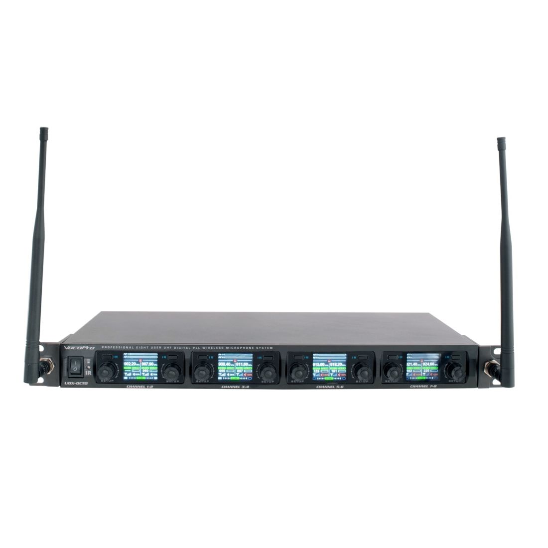 Vocopro | Udx-Octo  Professional Eight-User Digital Pll Wireless Microphone Receiver With Mic-On-Chip Technology