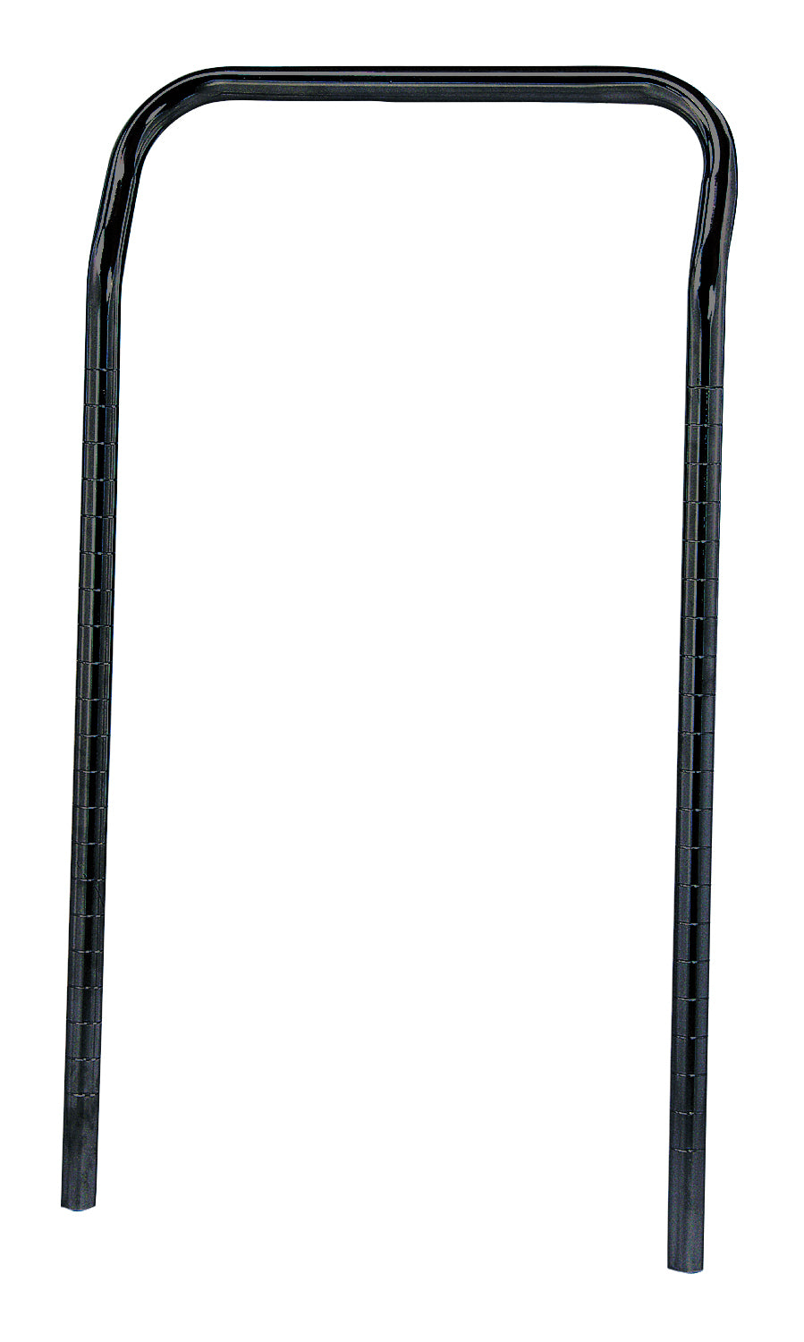 U-Handle, 18"W x 31-1/2"H, black epoxy antimicrobial finish