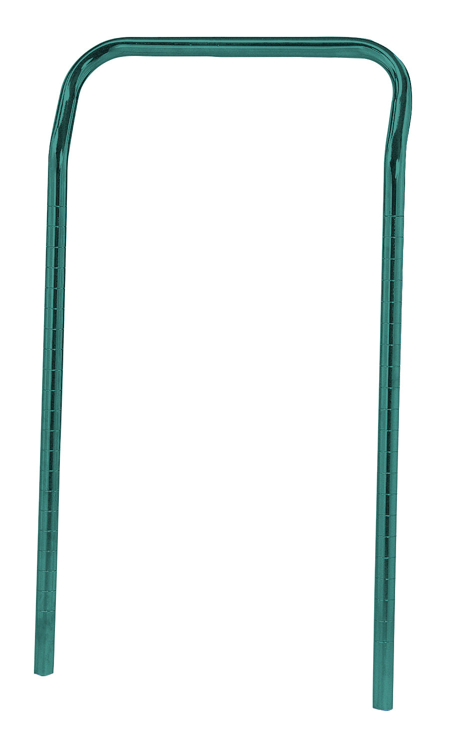 U-Handle, 18"W x 31-1/2"H, green epoxy antimicrobial finish