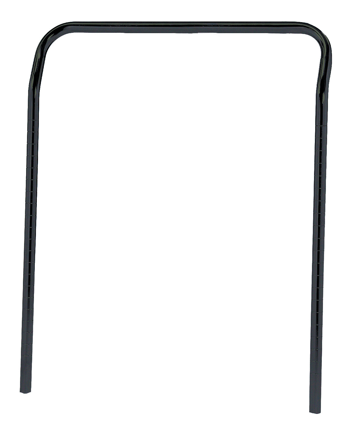 U-Handle, 24"W x 31-1/2"H, black epoxy antimicrobial finish