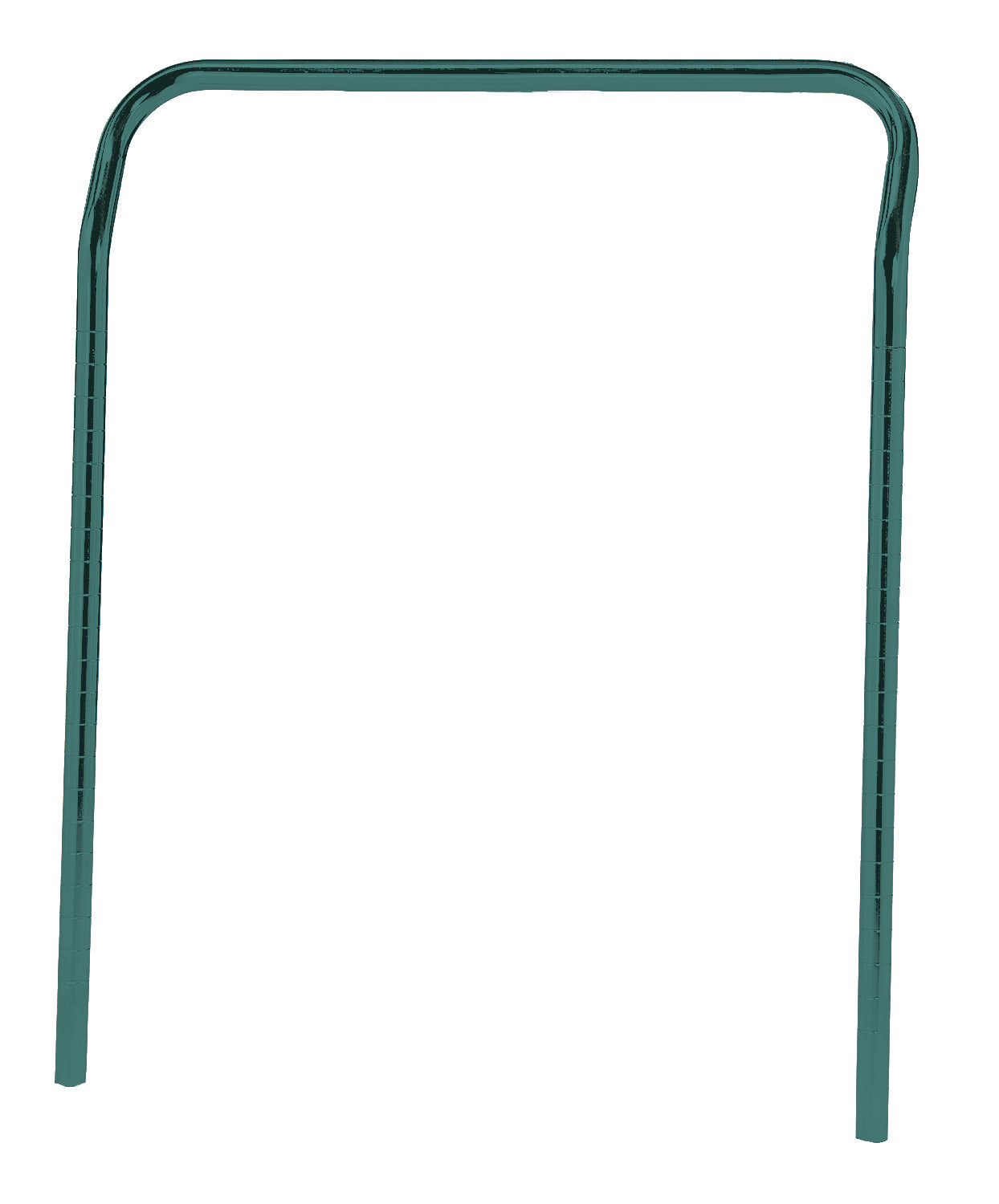 U-Handle, 24"W x 31-1/2"H, green epoxy antimicrobial finish