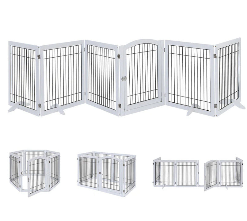 Ergode 6 Panel Dog Gate & Playpen: Spacious, Secure, And Versatile