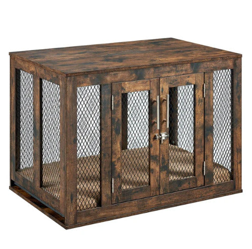 Ergode Rustic Dog Crate: Spacious, Comfortable, And Cozy For Large Dogs