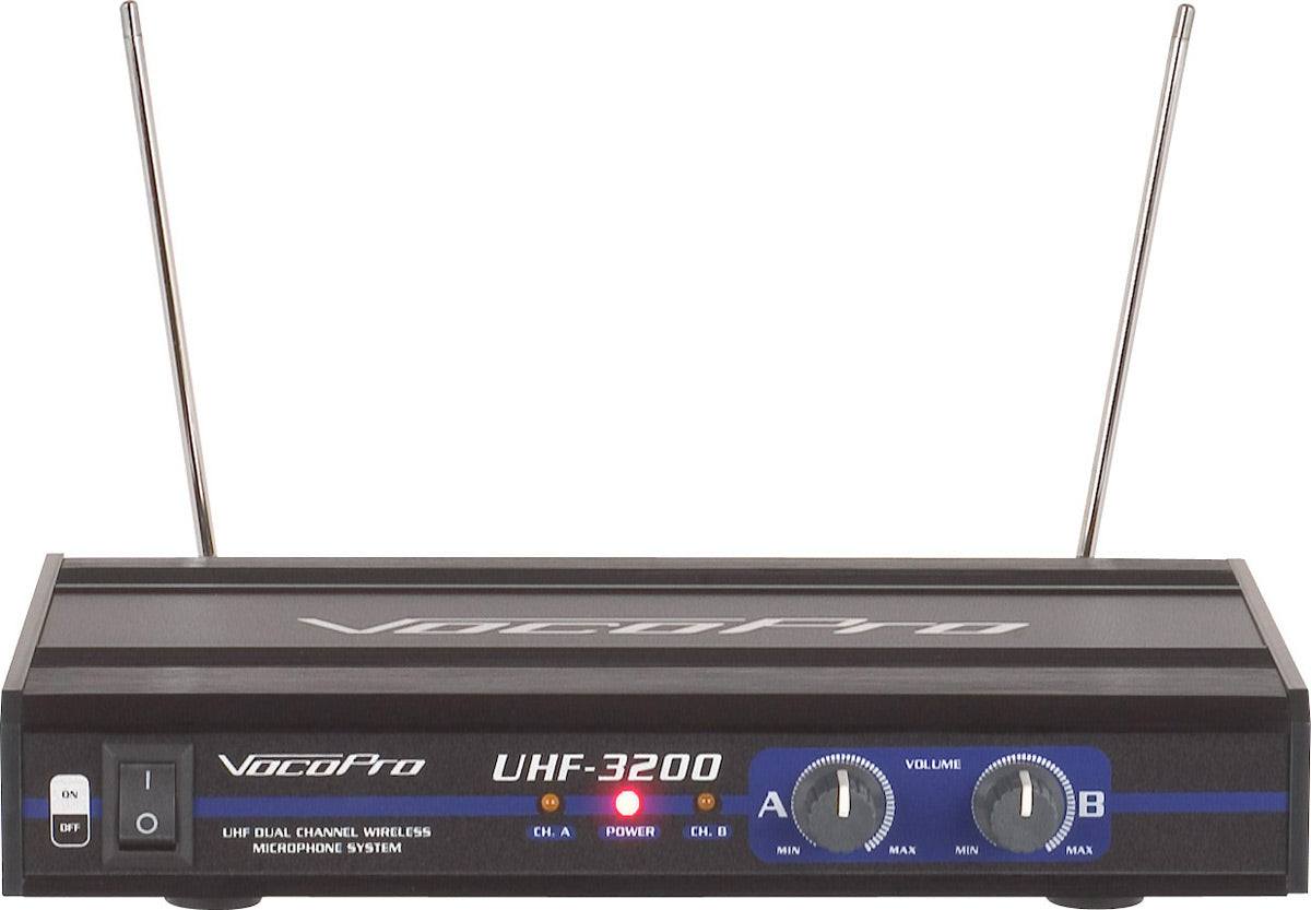 UHF-Dual Channel Wireless Microphone System