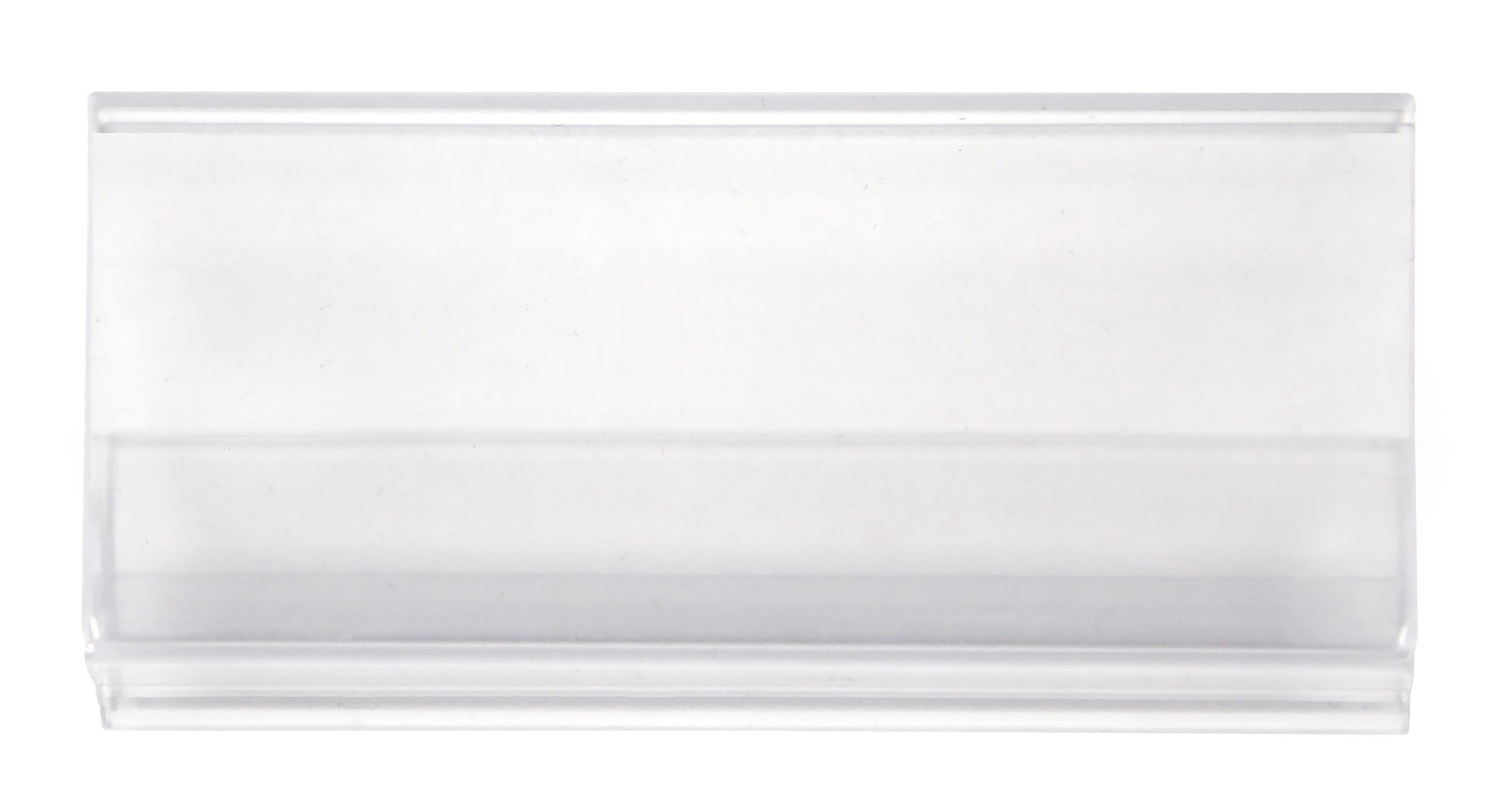 Polymer Shelf Label Holder, 45", designed for 48"W shelf, clear, Item does not qualify for Freight Program