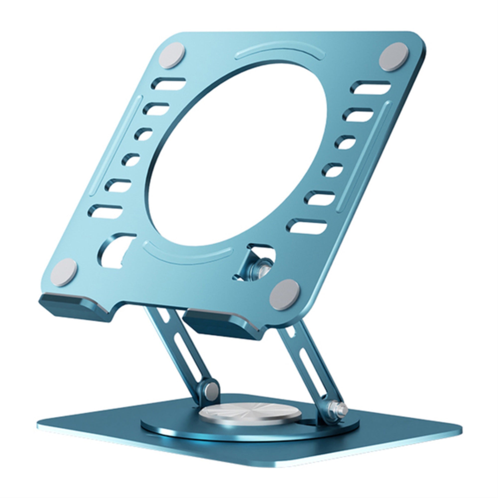 Uncaged Ergonomics SLS-OceanBlue Adjustable Swivel Laptop Stand for Desk (Ocean Blue)