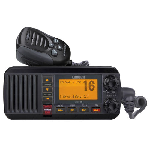 Uniden Um435Bk Black Vhf Class D Dsc 25 Watt