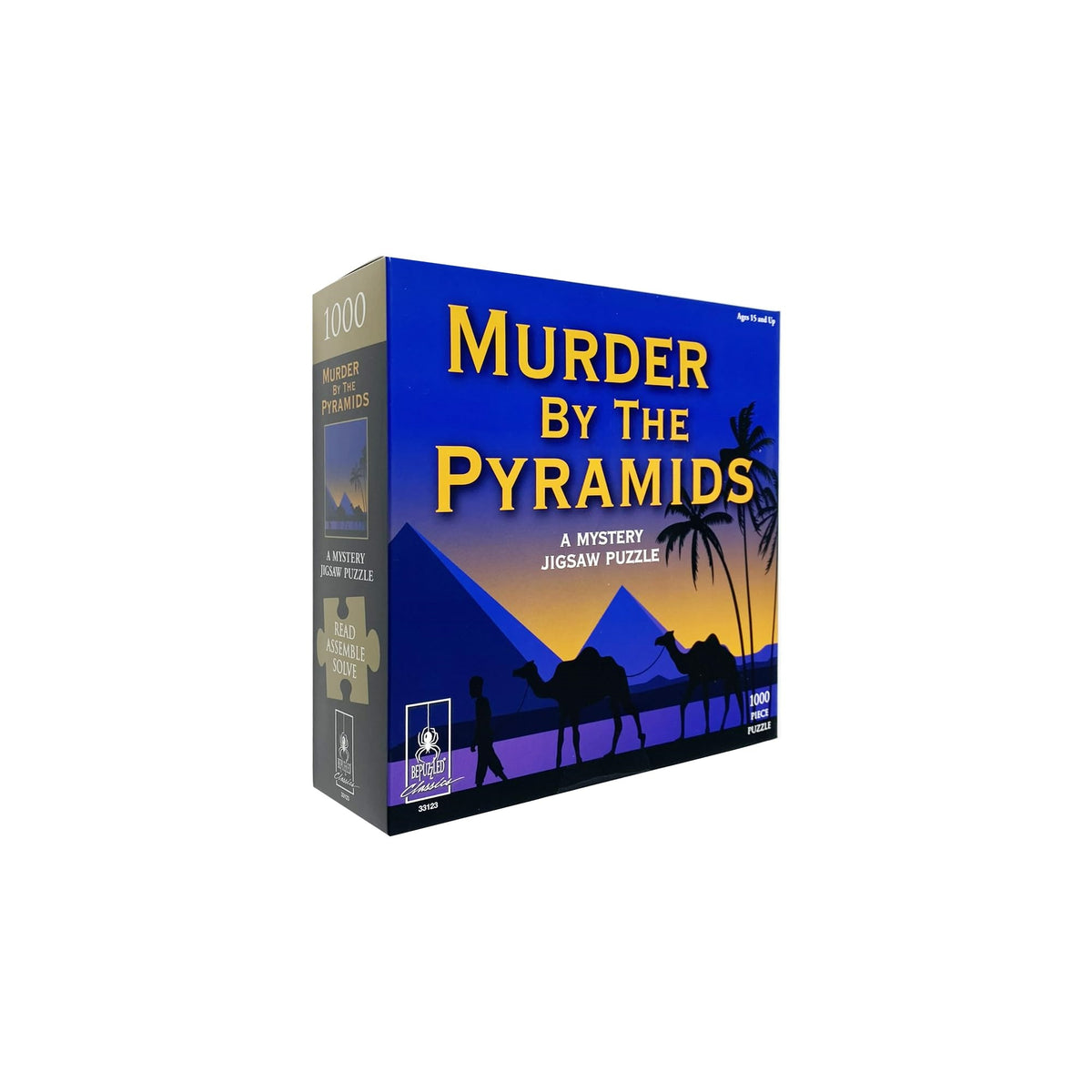 Murder Mystery Party | Classic Mystery Jigsaw Puzzle, Murder By The Pyramids, 1,000 Piece Jigsaw Puzzle