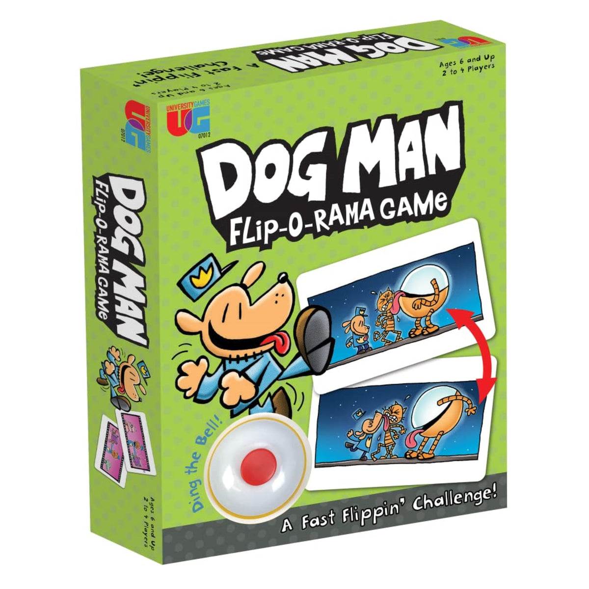 University Games | Dog Man Flip-O-Rama Card Matching Game, Based On The Dog Man Books Series, For 2 Or More Players Ages 6 And Up