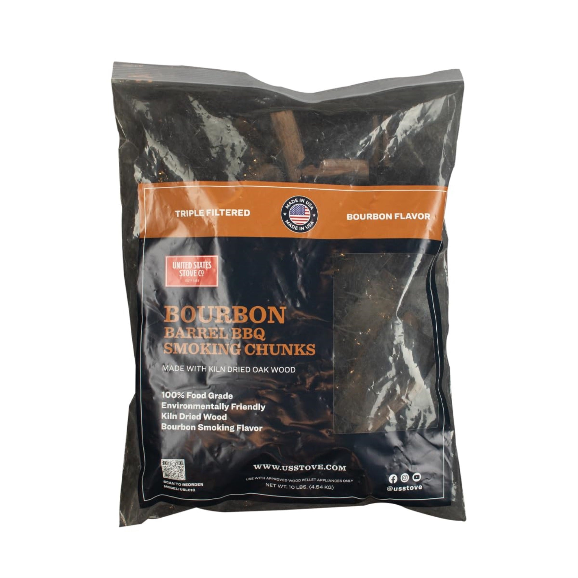 Bourbon Barrel Chunks -10lb Bag
