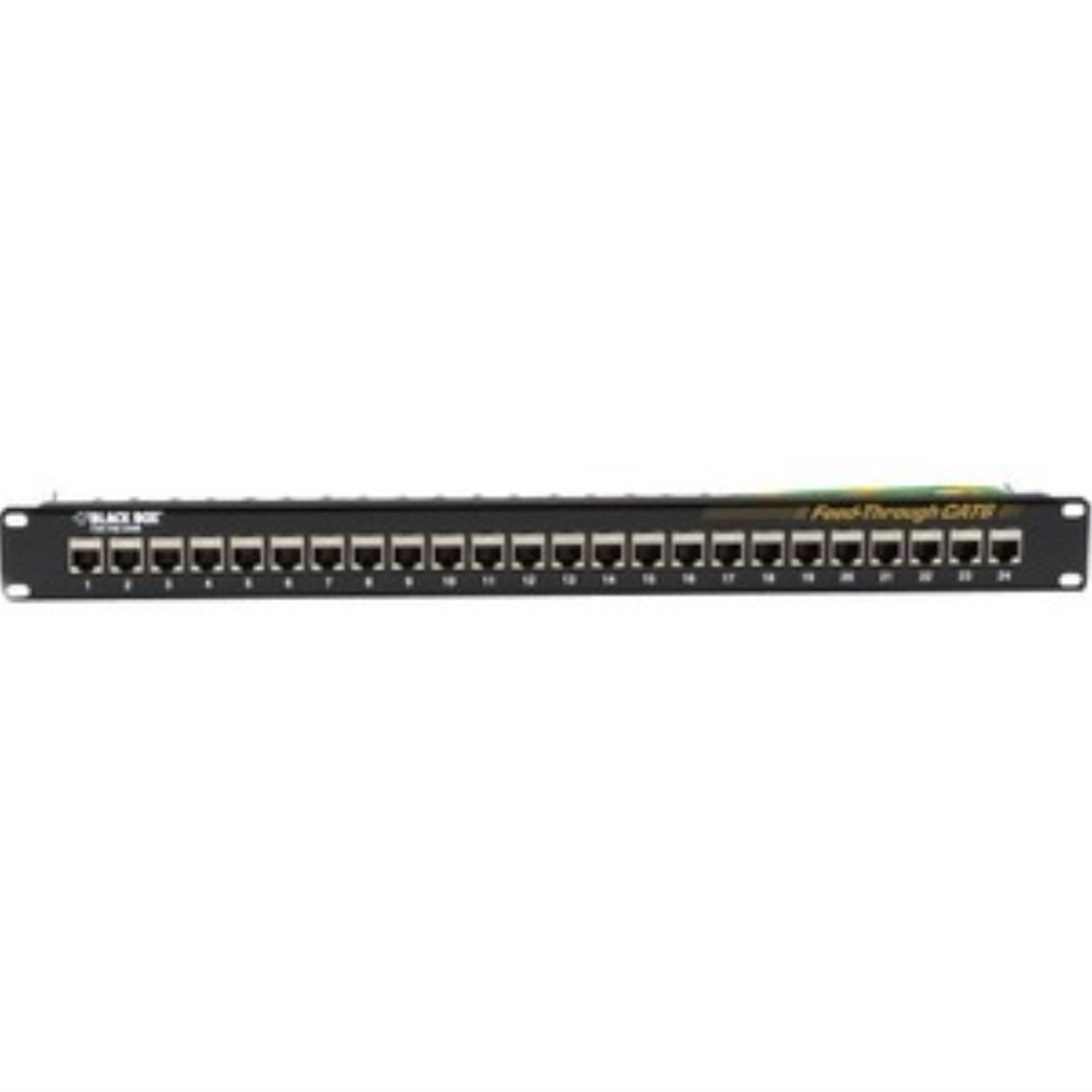 Cat6 Patch Panel Feed-Through 1 U Shielded 24-Port