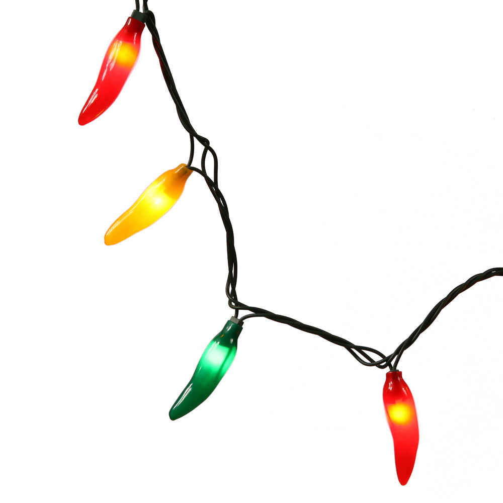 Vickerman 35Lt Red/Grn/Yel Chili Pepper Ec Set 4″ - V11CP35