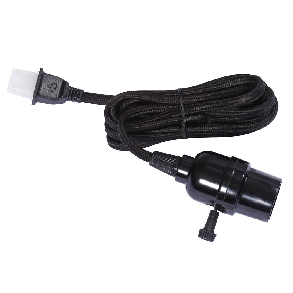 Vickerman E26 Black Socket 8' Cord On/Off Switch - V15K117