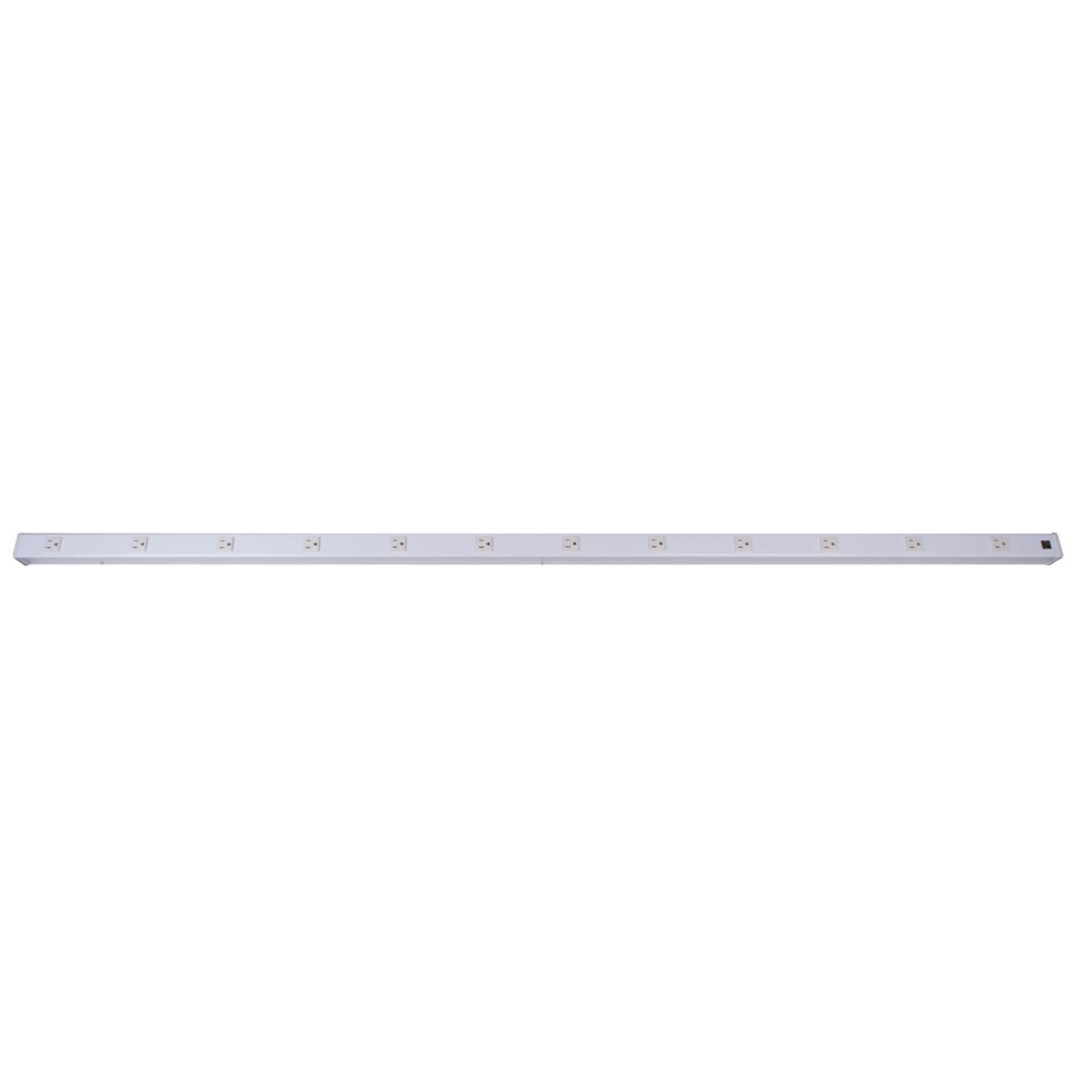 6' White Outlet Bar 12 Outlet 6'Lead 15A