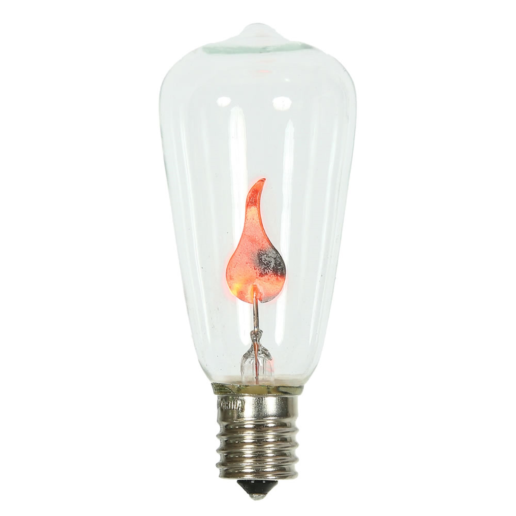 ST40 Clr Flicker Flm E17 Bulb/1Watt 10pk