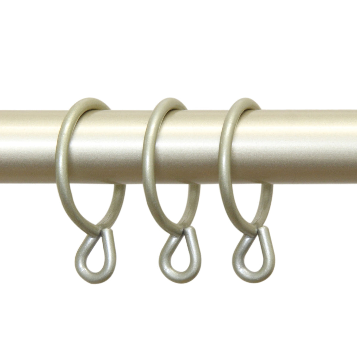 Decorative 1-3/8 Inch Ring With Eyelett (Set Of 10) - Light Gold