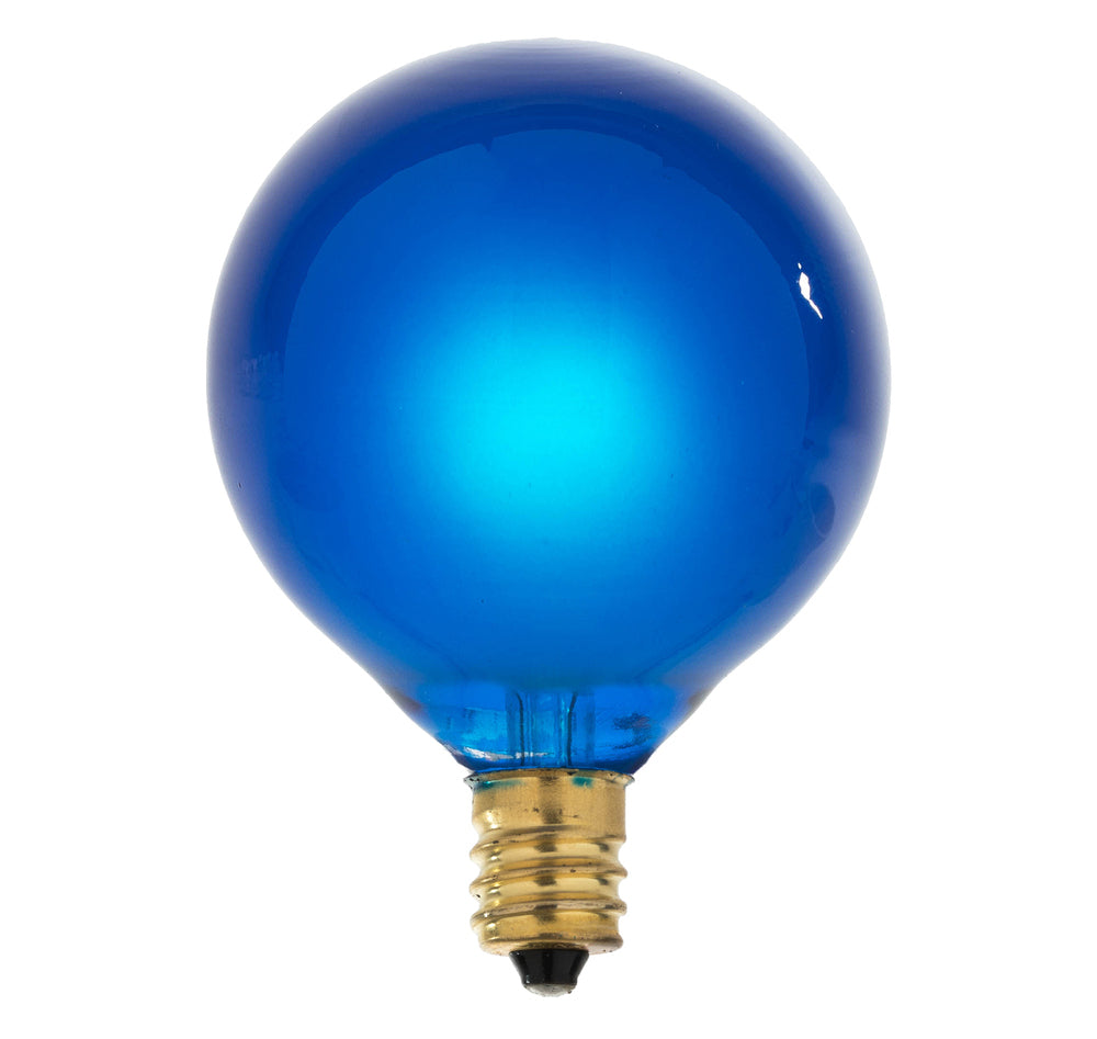 Vickerman 15Lt Satin Blue G50/E12 Ec Set/GW 12″Sp - V401912