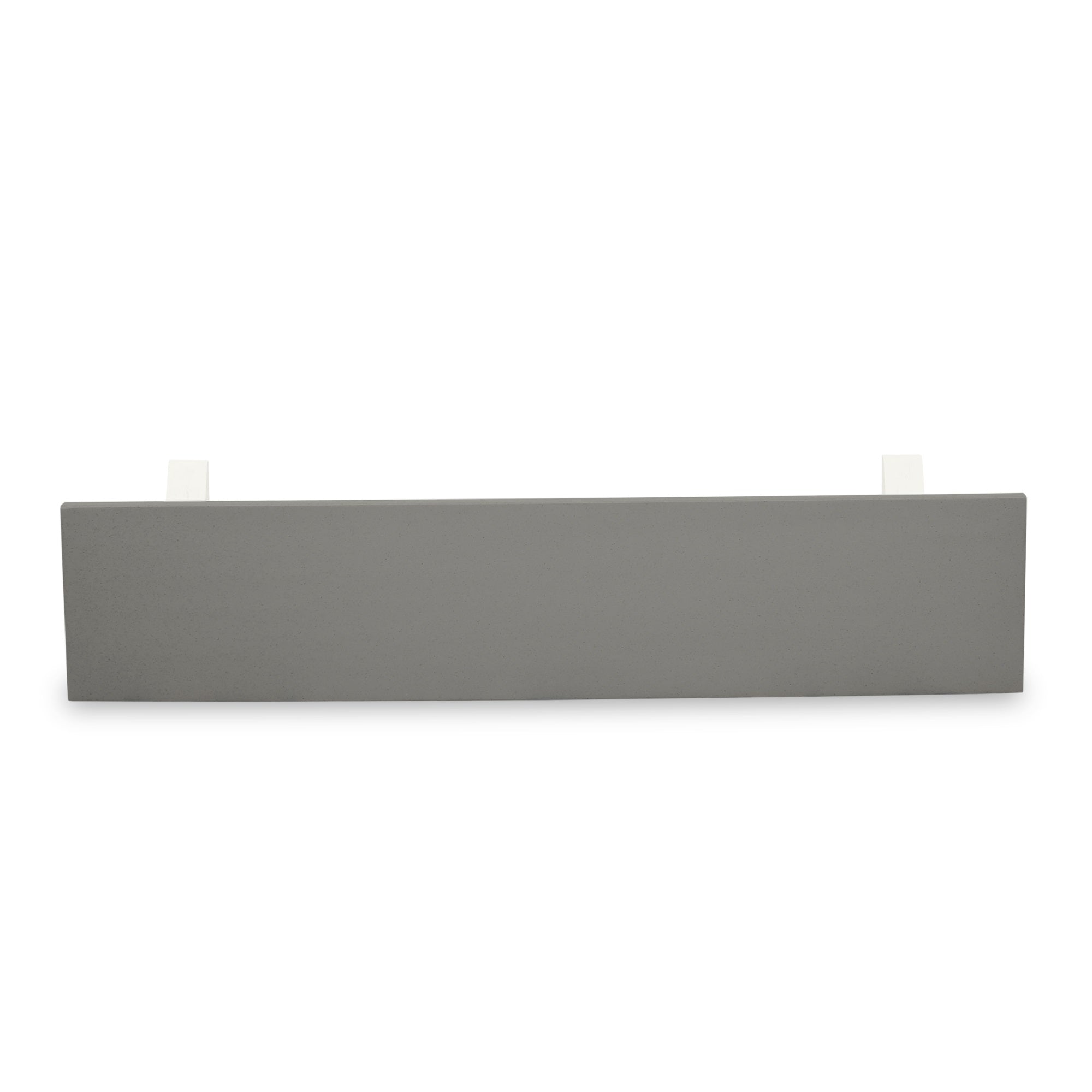 V-Style 15X72 In Dining Bench With Wirebrushed Linen White Leg And Cement Top Finish