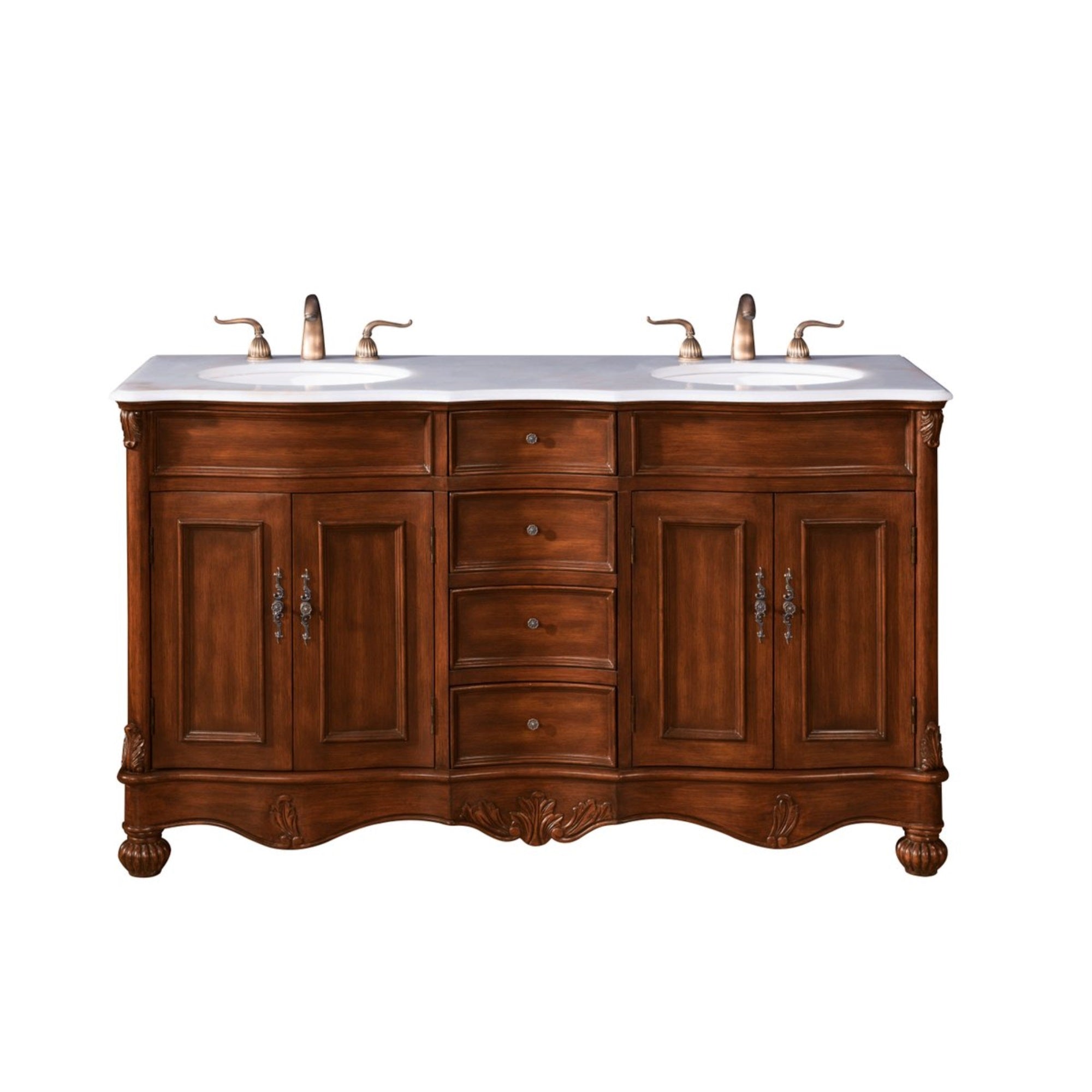 60 In. Double Bathroom Vanity