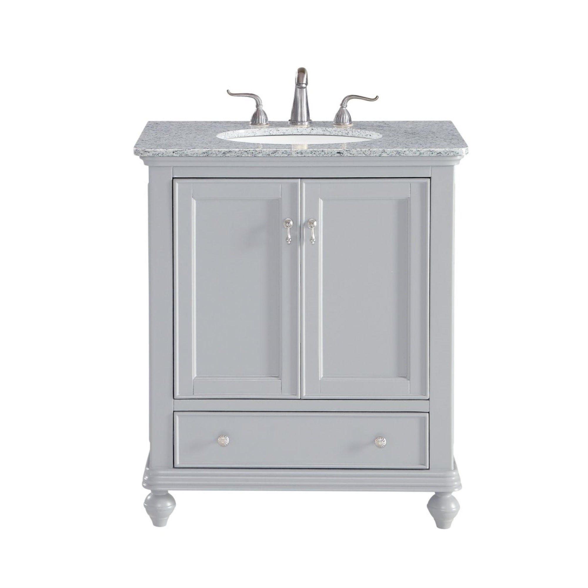 30 In. Single Bathroom Vanity Set In Light Grey