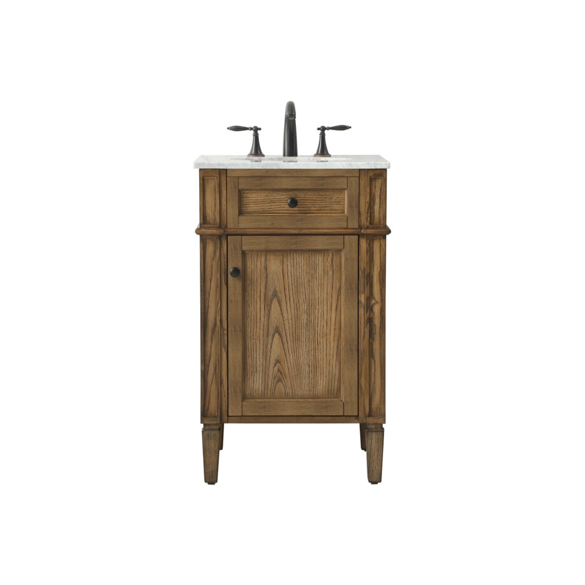 21 Inch Single Bathroom Vanity In Driftwood