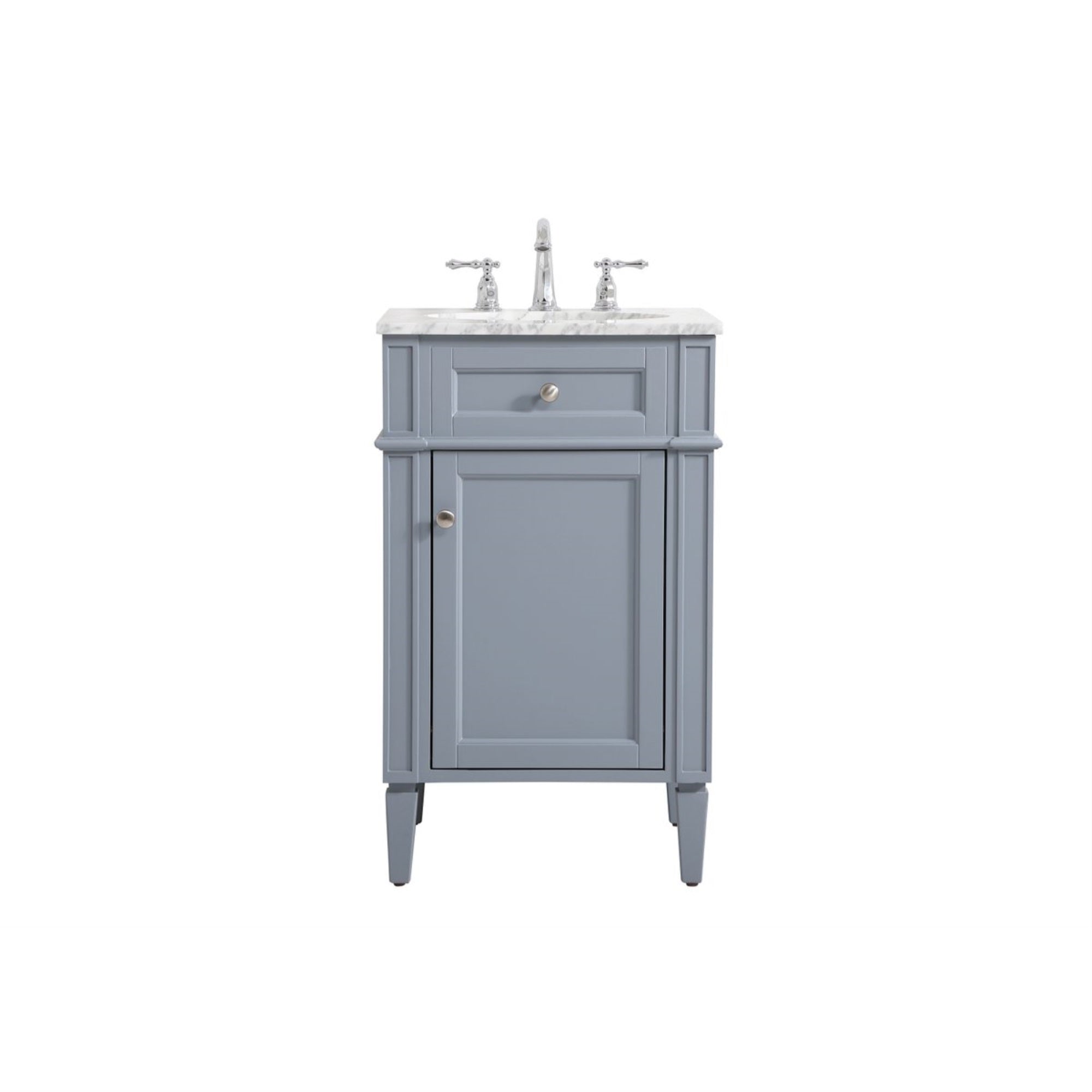 21 Inch Single Bathroom Vanity In Grey