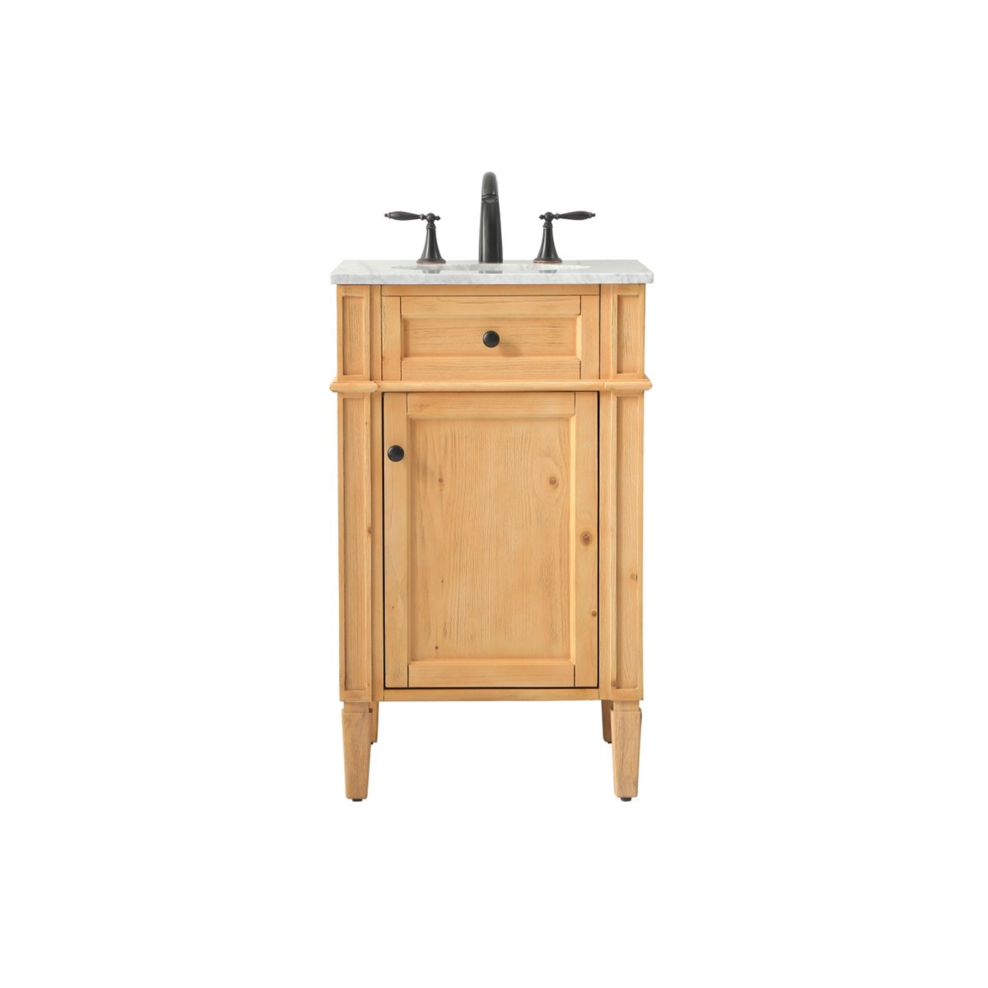 21 Inch Single Bathroom Vanity In Natural Wood
