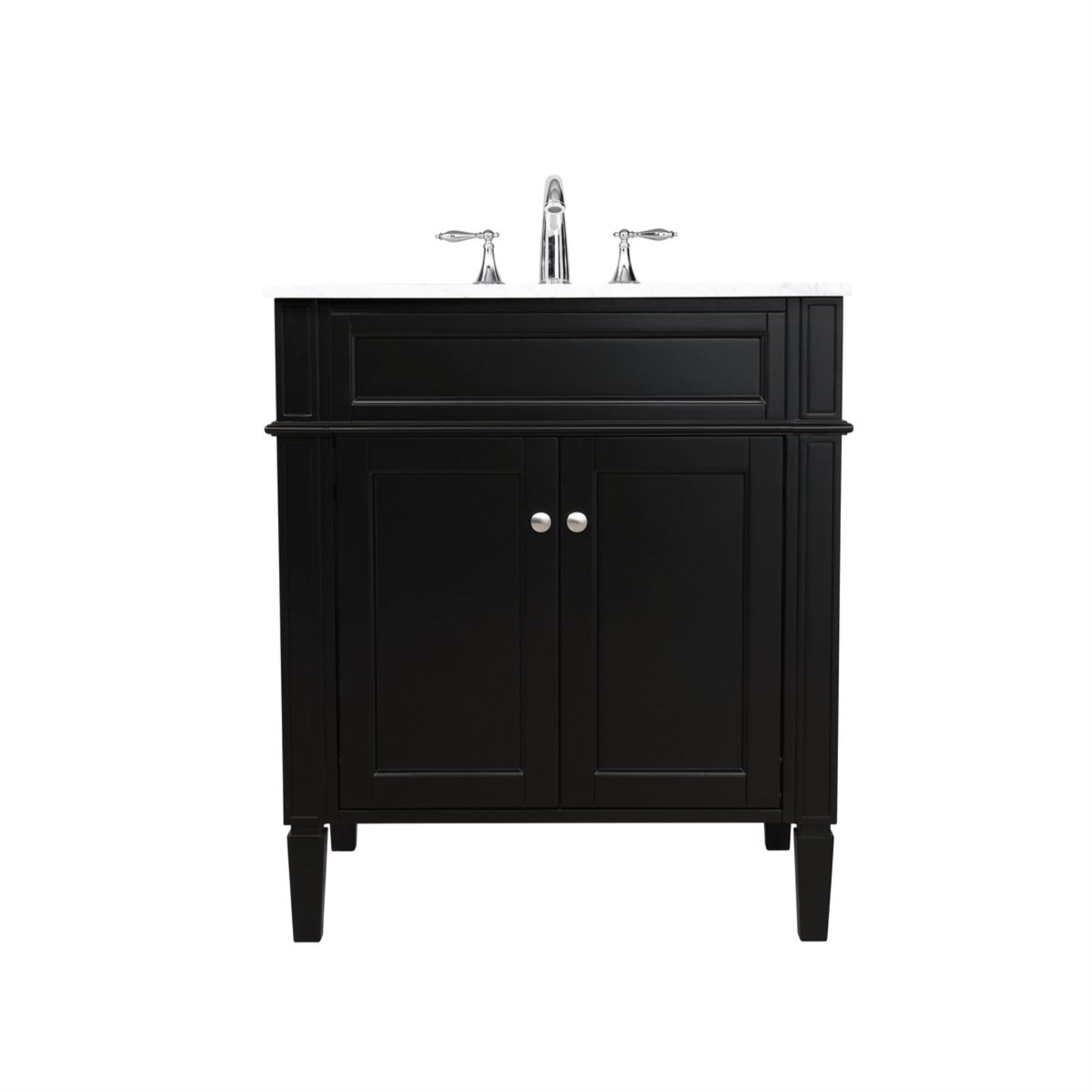 30 Inch Single Bathroom Vanity In Black
