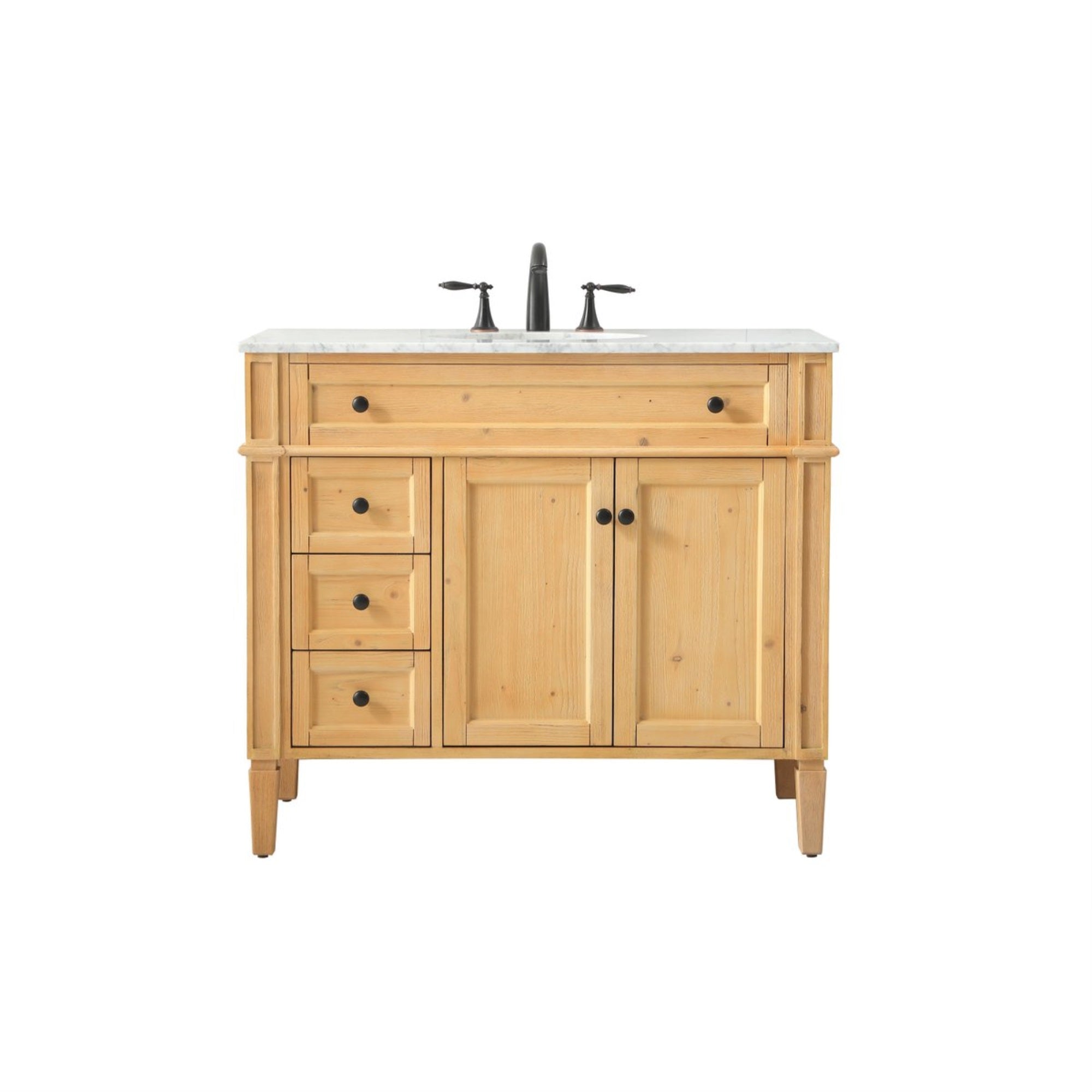 40 Inch Single Bathroom Vanity In Natural Wood