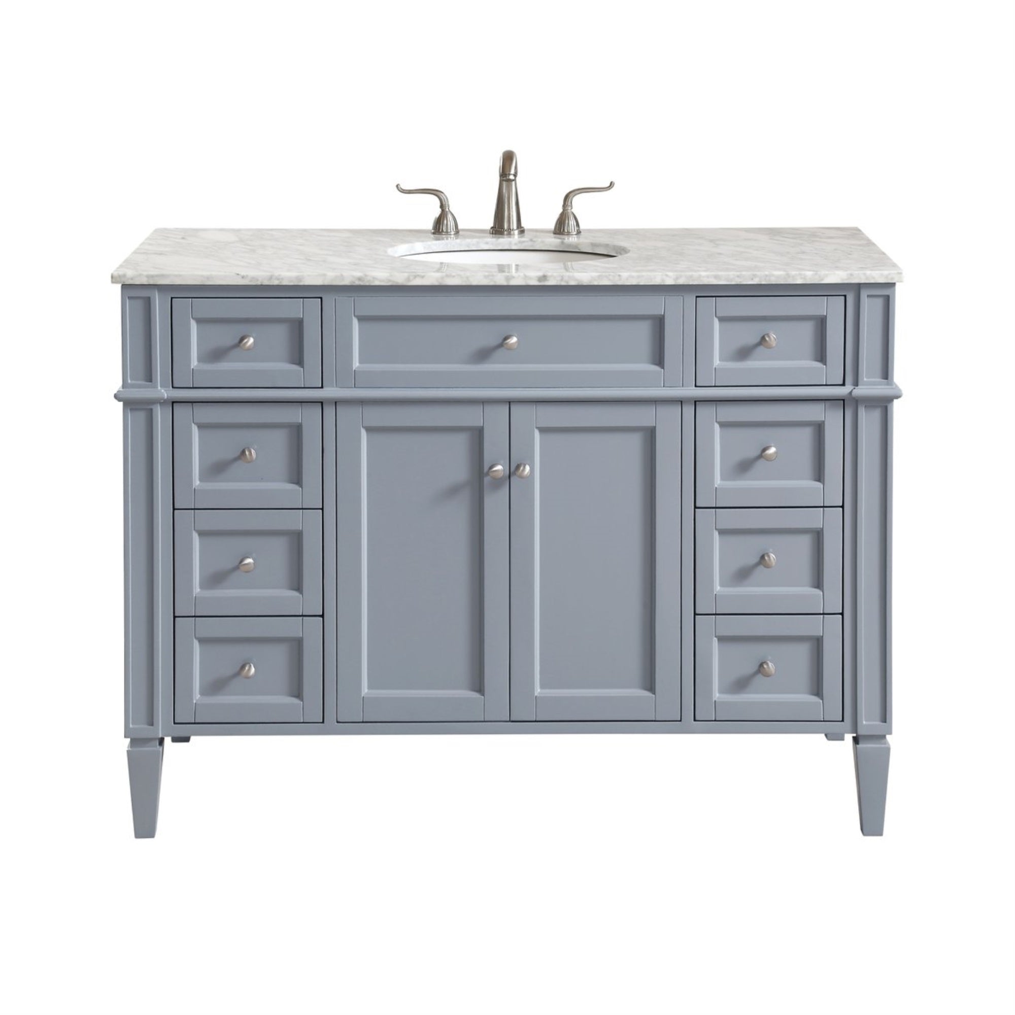 48 In. Single Bathroom Vanity Set In Grey