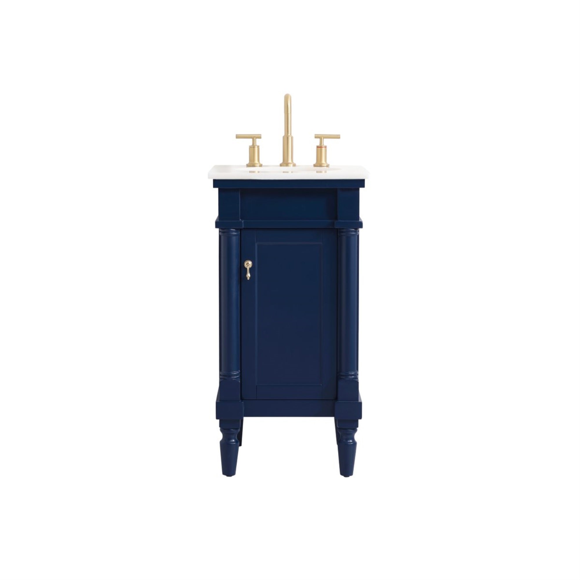 18.5 Inch Single Bathroom Vanity In Blue