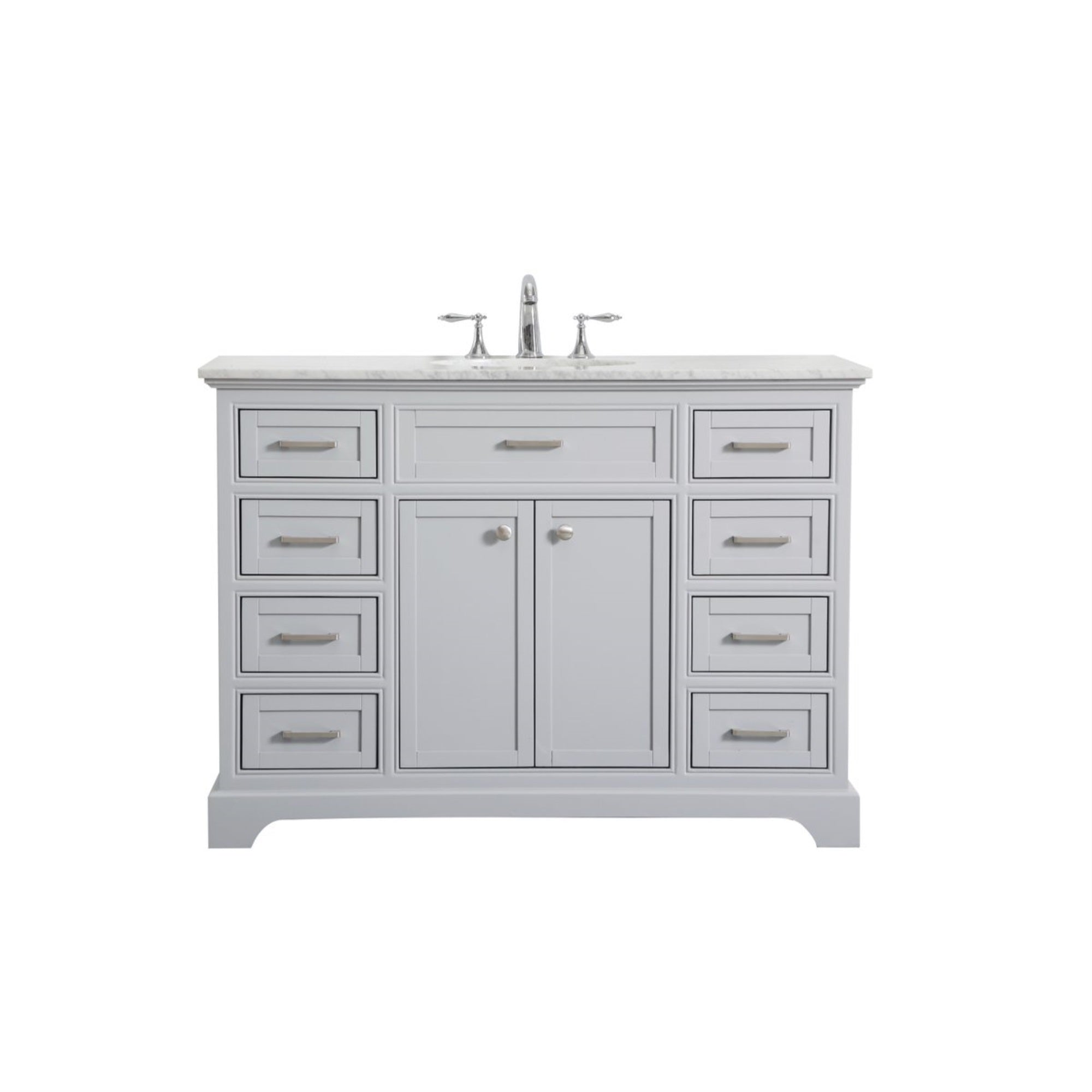 48 In. Single Bathroom Vanity Set In Light Grey