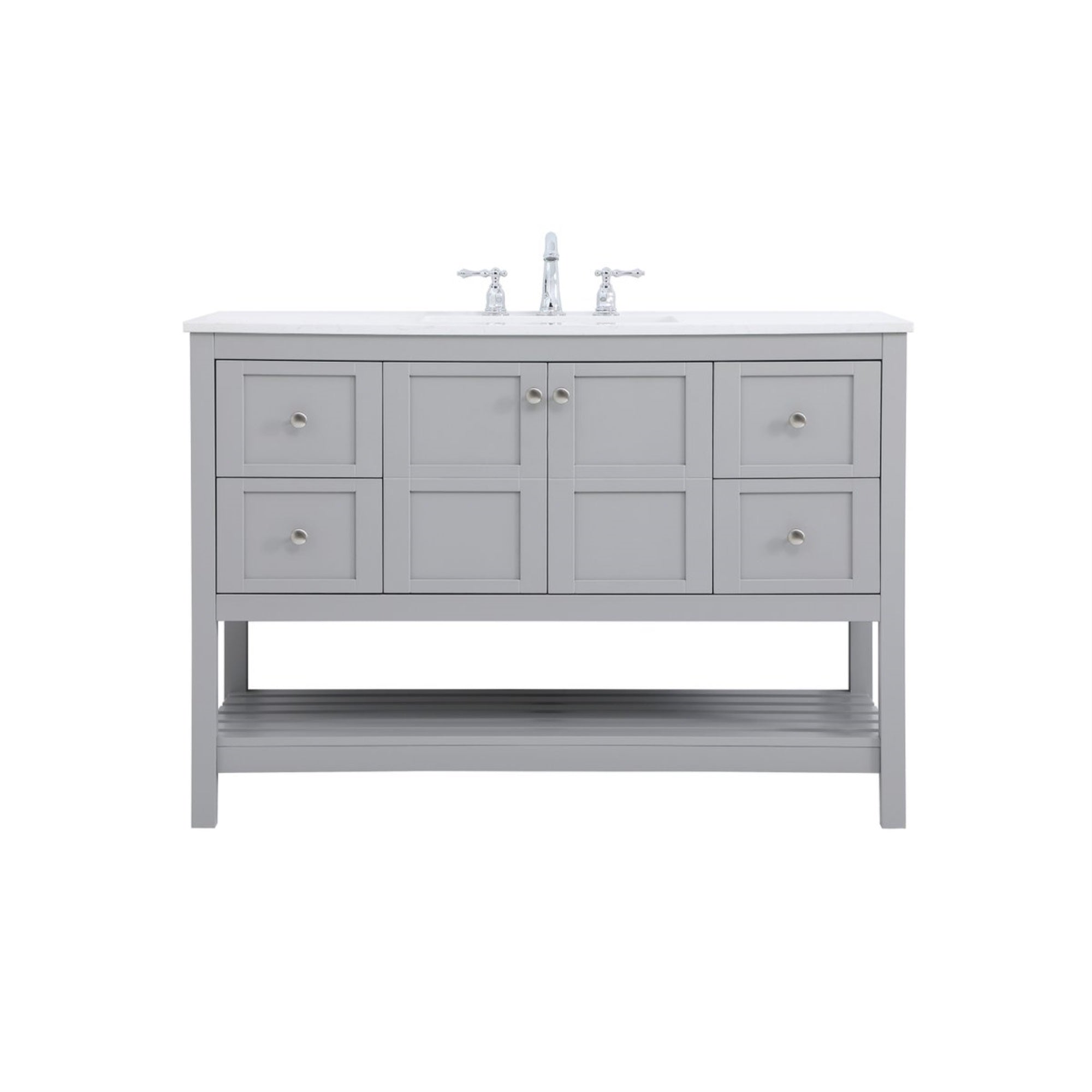 48 Inch Single Bathroom Vanity In Gray