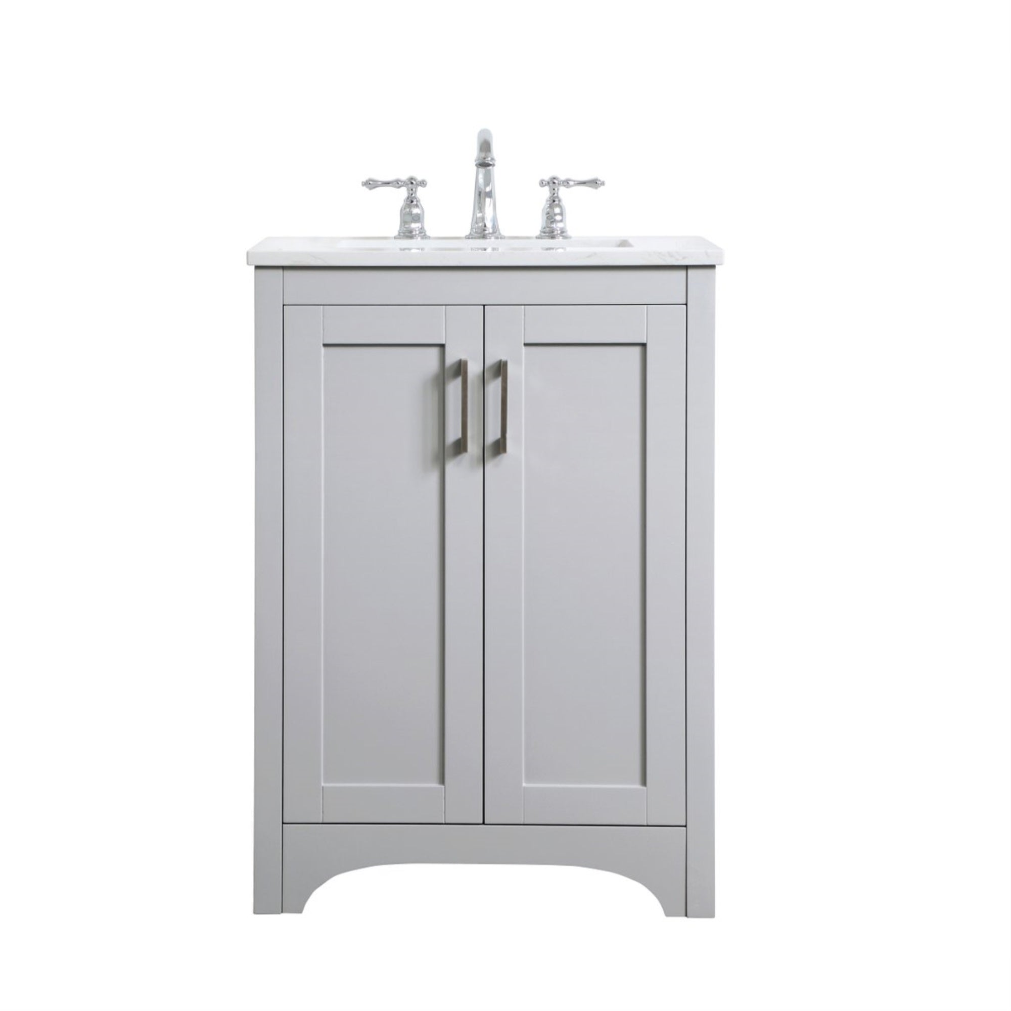 24 Inch Single Bathroom Vanity In Grey