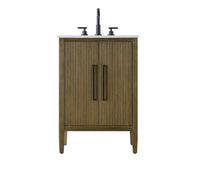 Vf Patch Panel 24 inch Single Bathroom Vanity in Hazel Oak – Virventures
