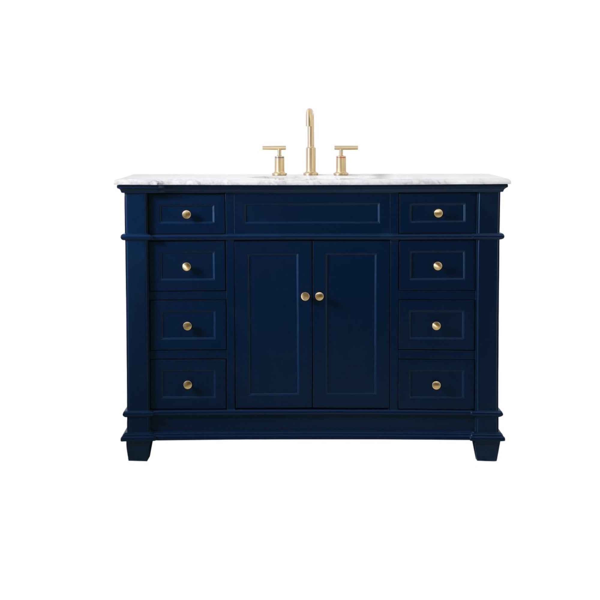 48 Inch Single Bathroom Vanity Set In Blue