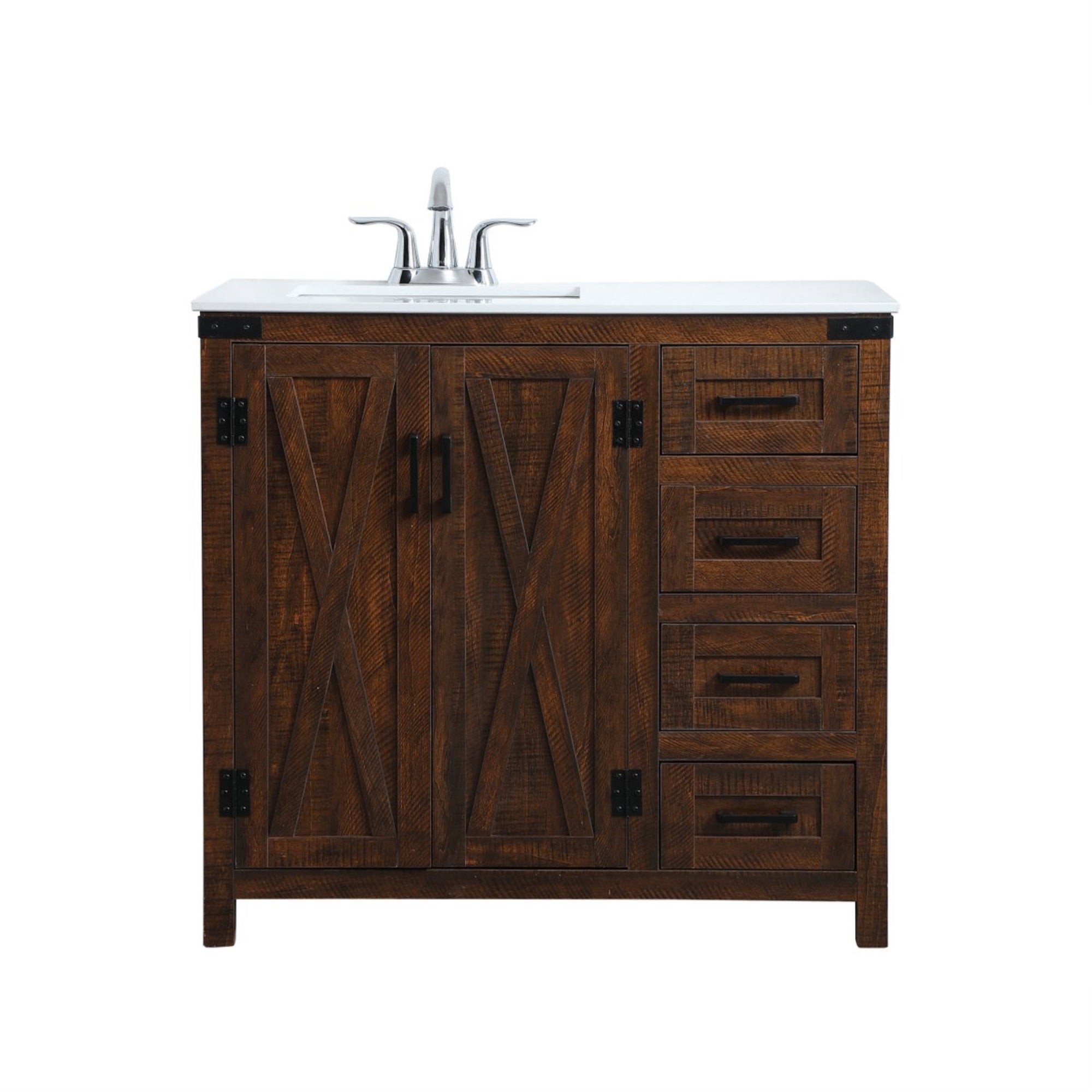 36 Inch  Single Bathroom Vanity In Espresso