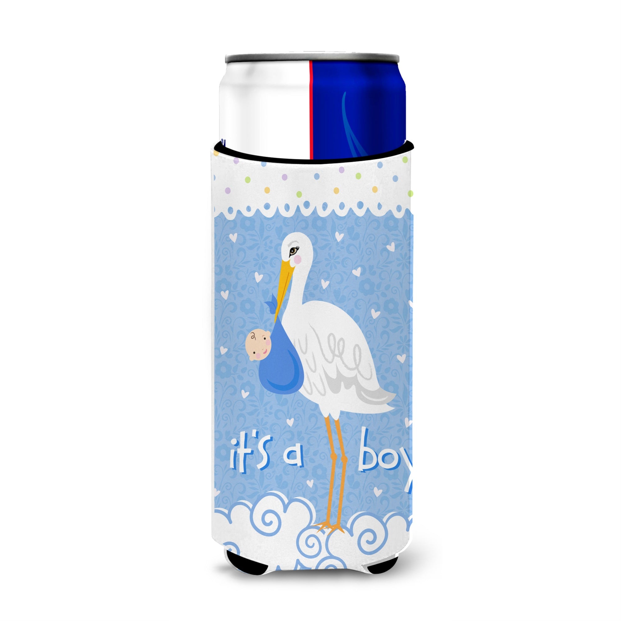 Caroline'S Treasures Vha3012Muk It'S A Baby Boy Michelob Ultra Koozies For Slim Cans, Multicolor