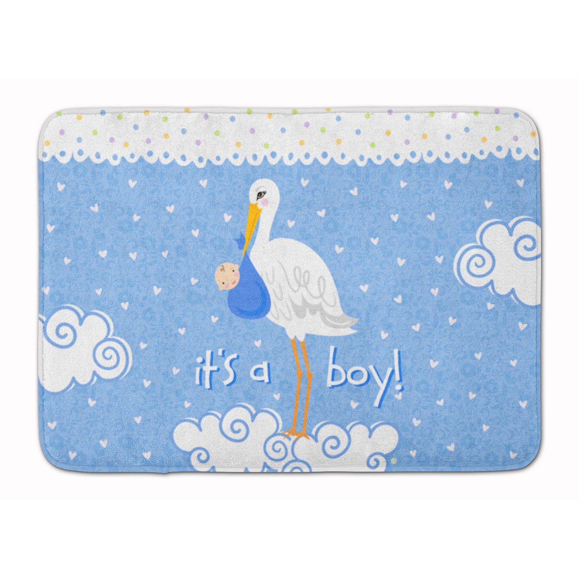 Caroline'S Treasures Baby Boy Floor Mat, 19 X 27, Multicolor