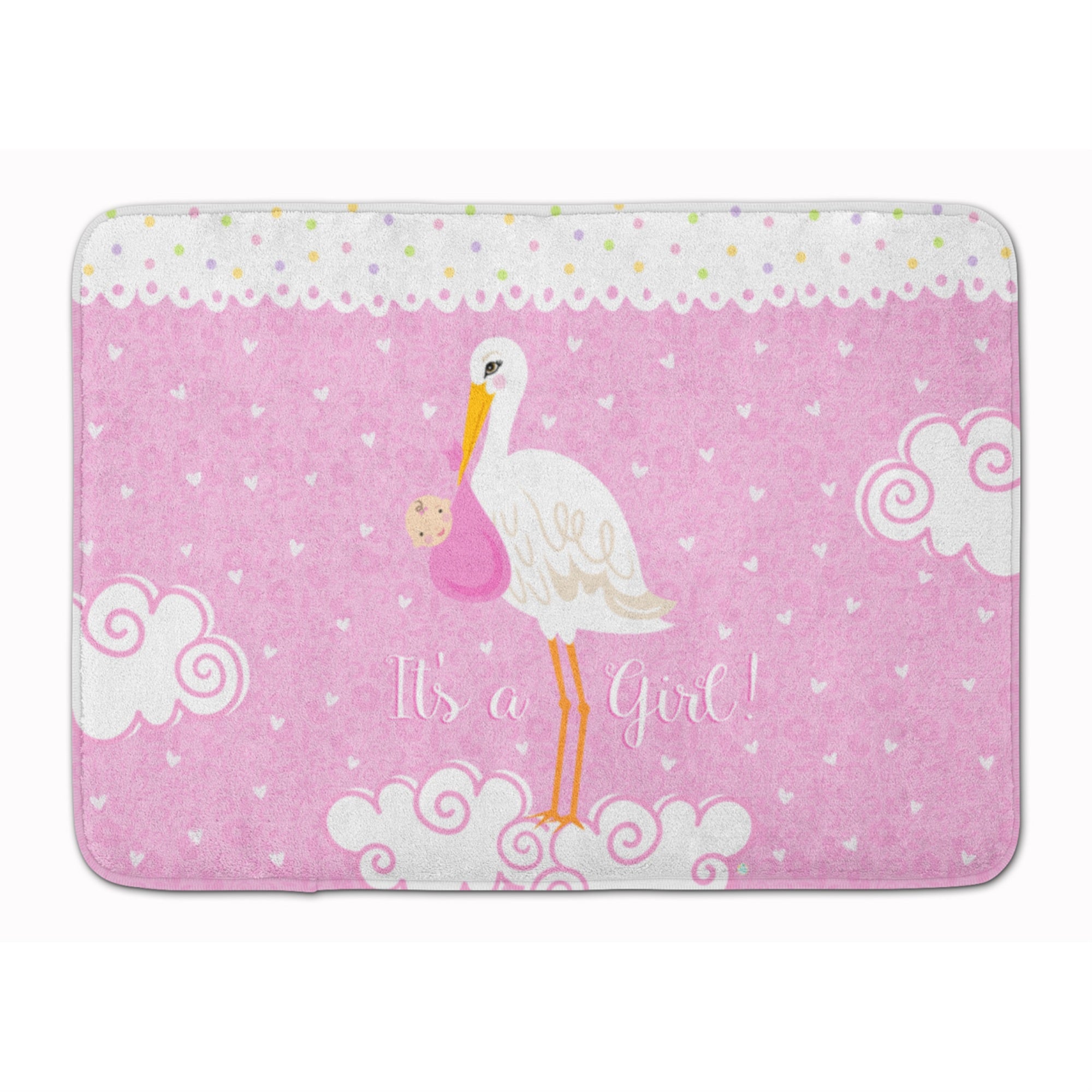 Caroline'S Treasures Baby Girl Floor Mat, 19 X 27, Multicolor