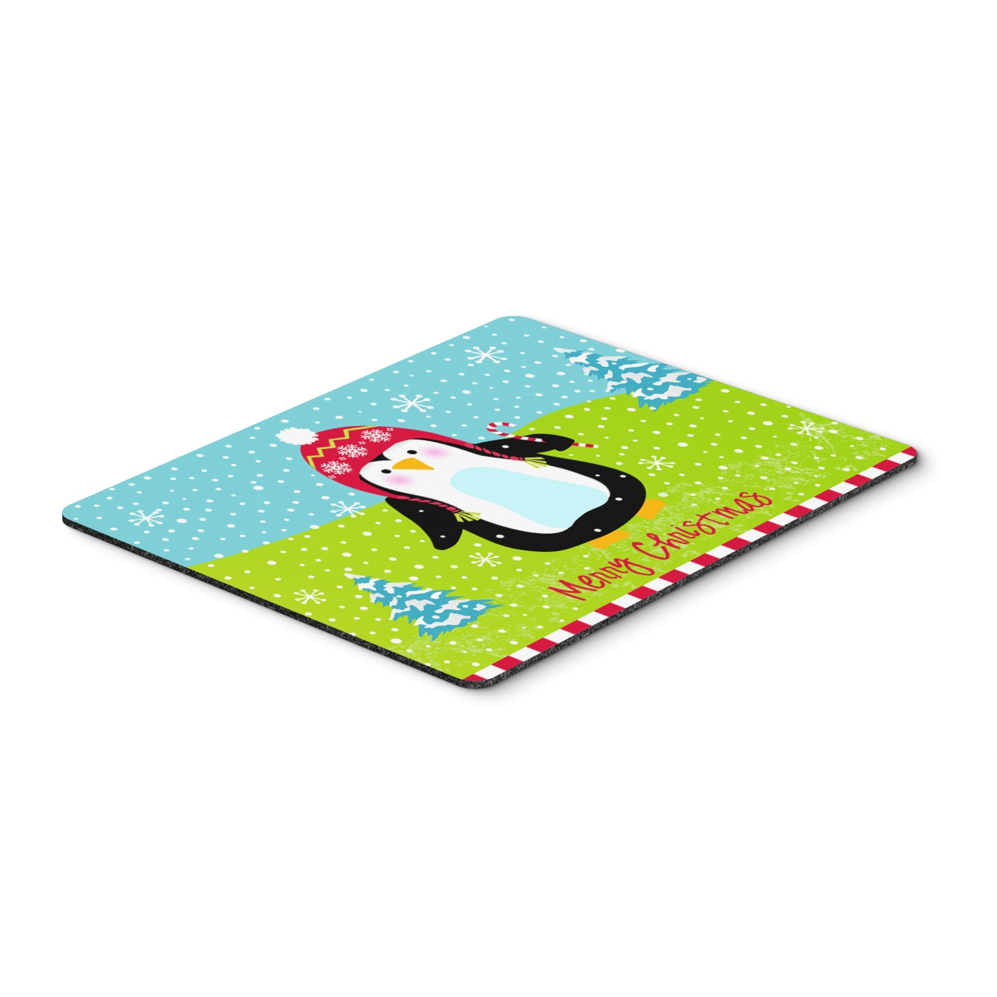 Caroline'S Treasures Merry Christmas Happy Penguin Mouse Pad, Hot Pad Or Trivet, Multicolor (Vha3015Mp)