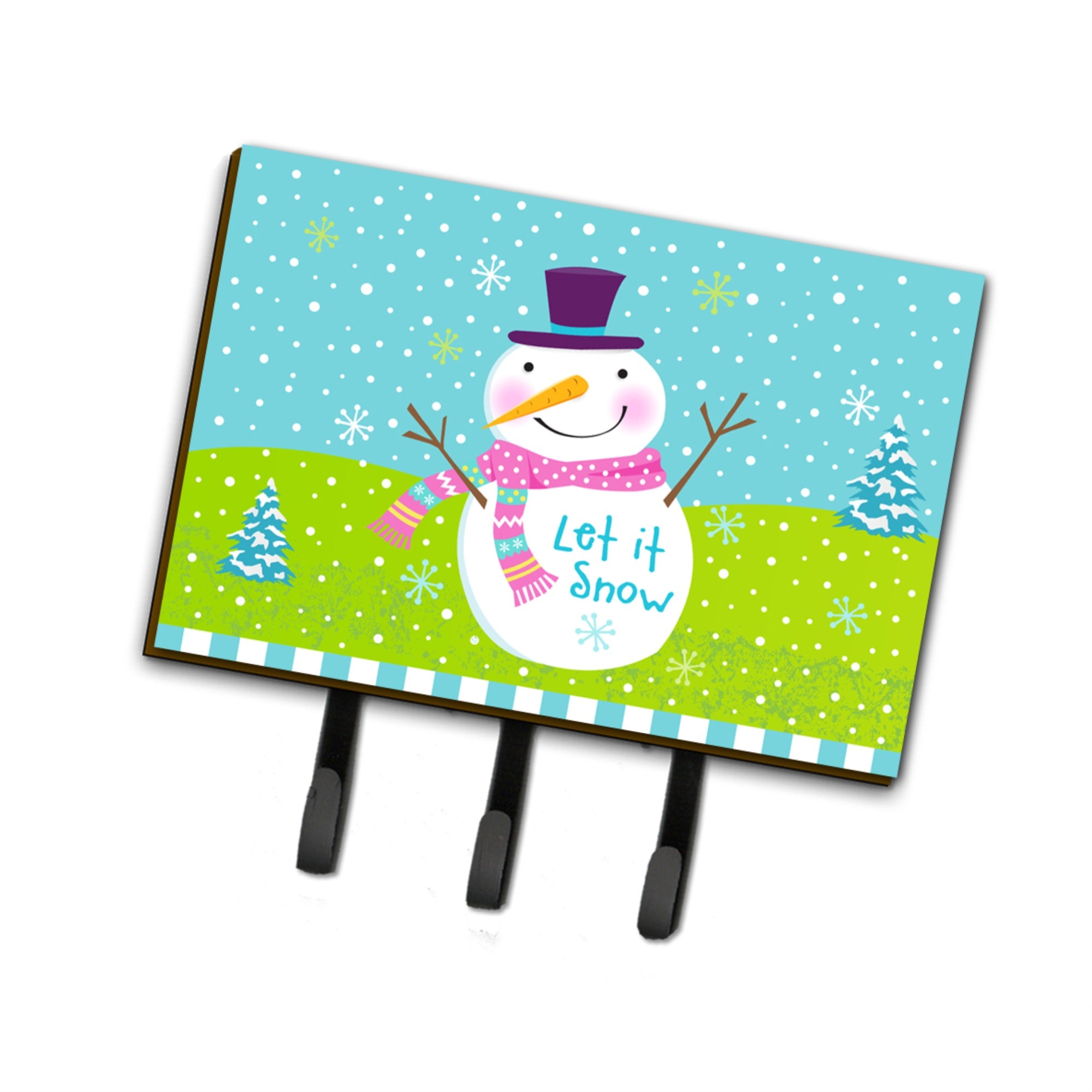 Caroline'S Treasures Christmas Snowman Let It Snow Leash Or Key Holder Vha3017Th68, Triple, Multicolor
