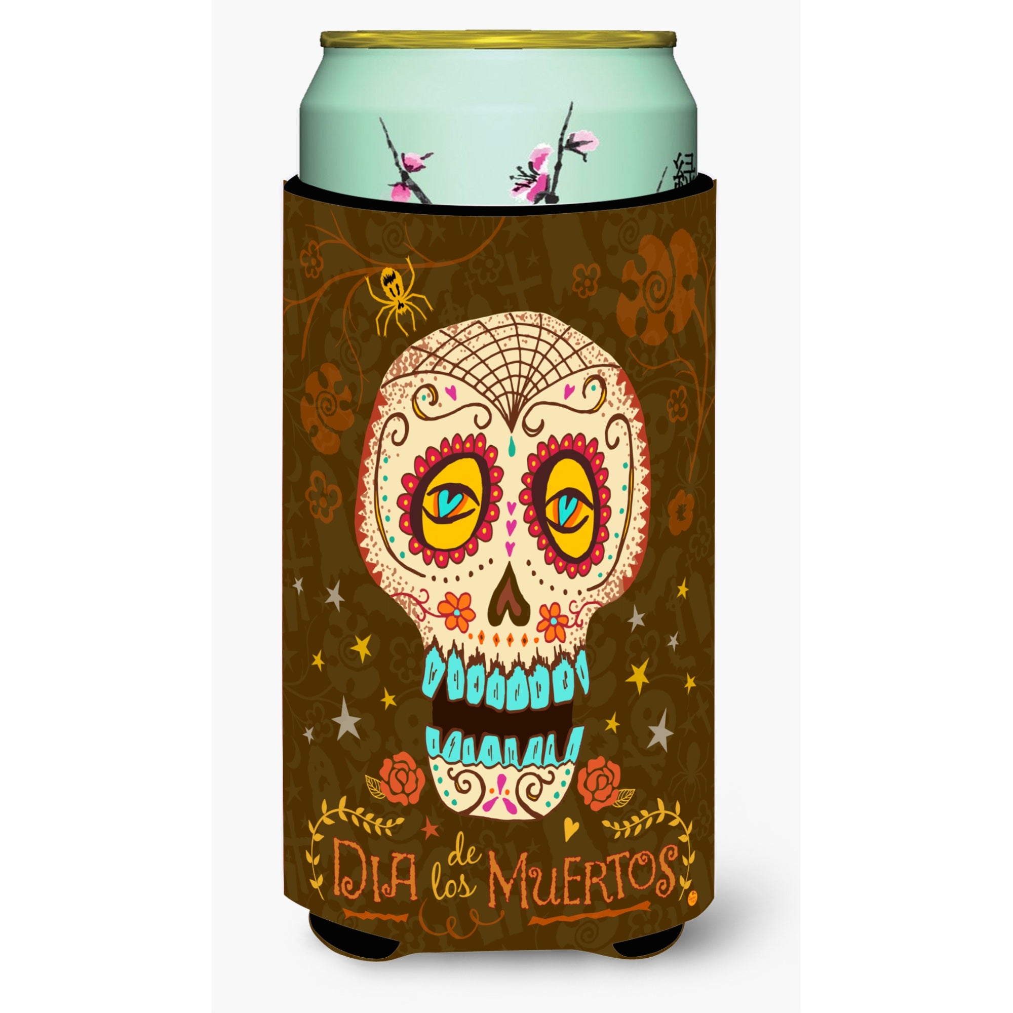 Caroline'S Treasures Day Of The Dead Tall Boy Insulator Hugger Cold-Beverage-Koozies, Tbc, Multicolor