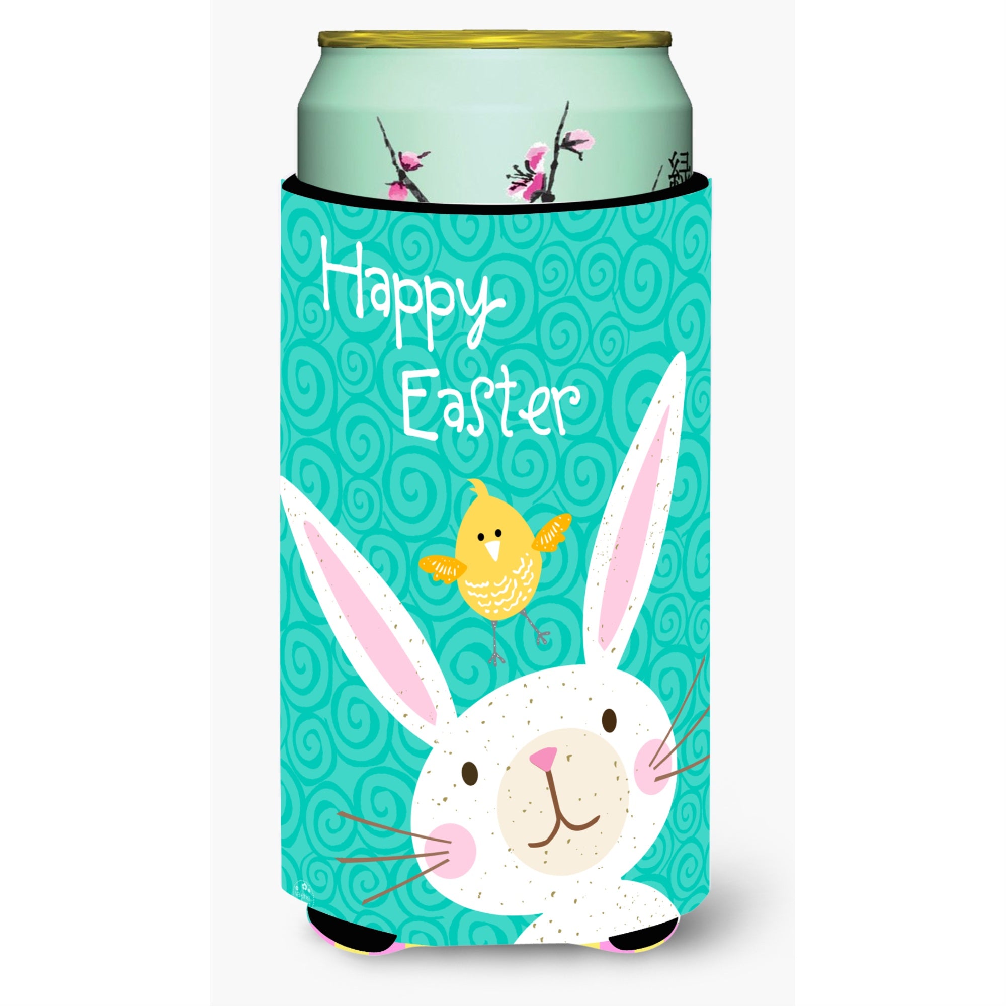 Caroline'S Treasures Happy Easter Rabbit Tall Boy Insulator Hugger Cold-Beverage-Koozies, Tbc, Multicolor