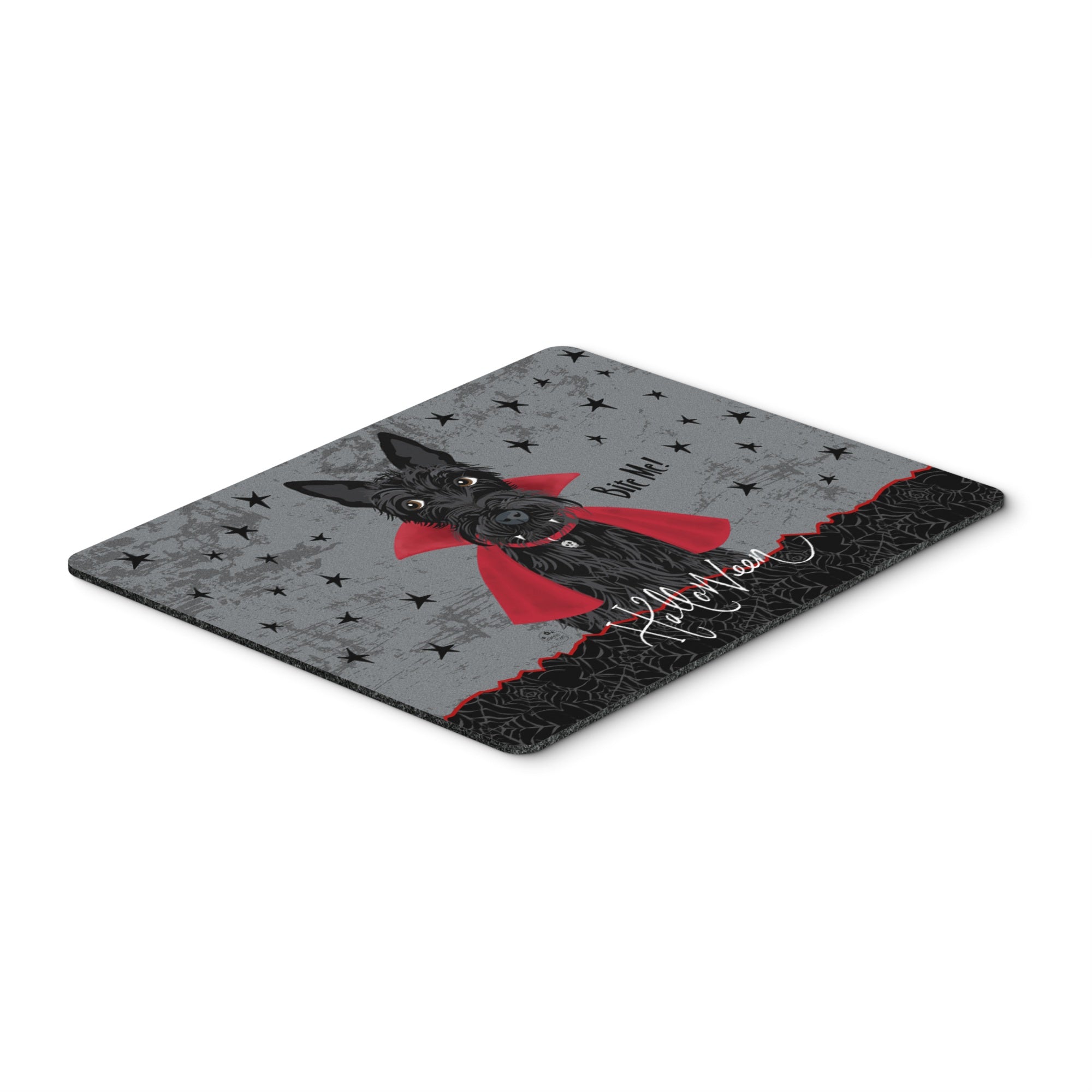 Halloween Vampire Scottie Mouse Pad, Hot Pad Or Trivet