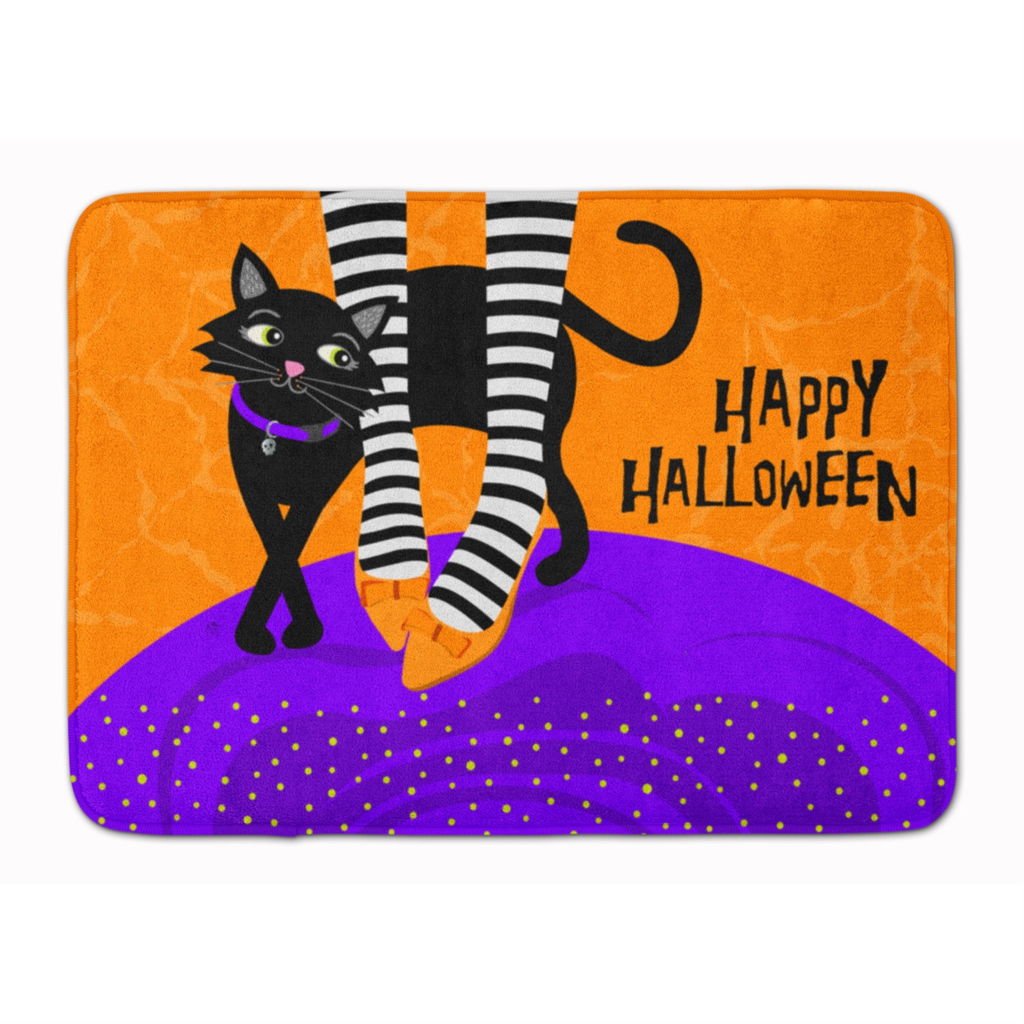 Caroline'S Treasures Halloween Witches Feet Machine Washable Memory Foam Mat, Multicolor